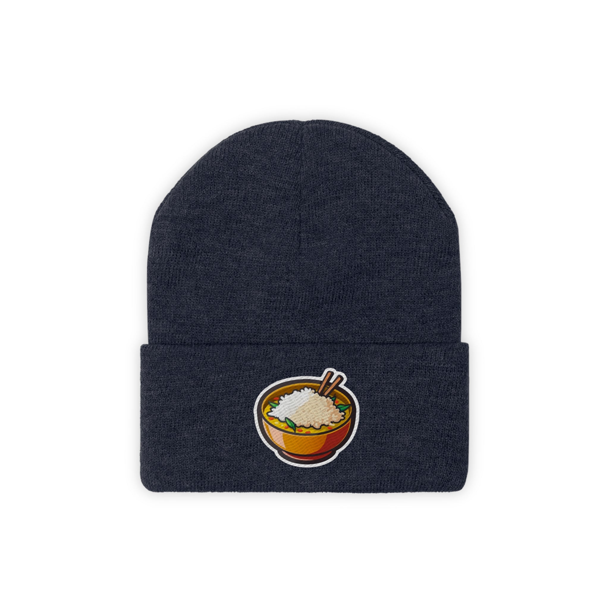 Knit Beanie - Rice Bowl Pop Art