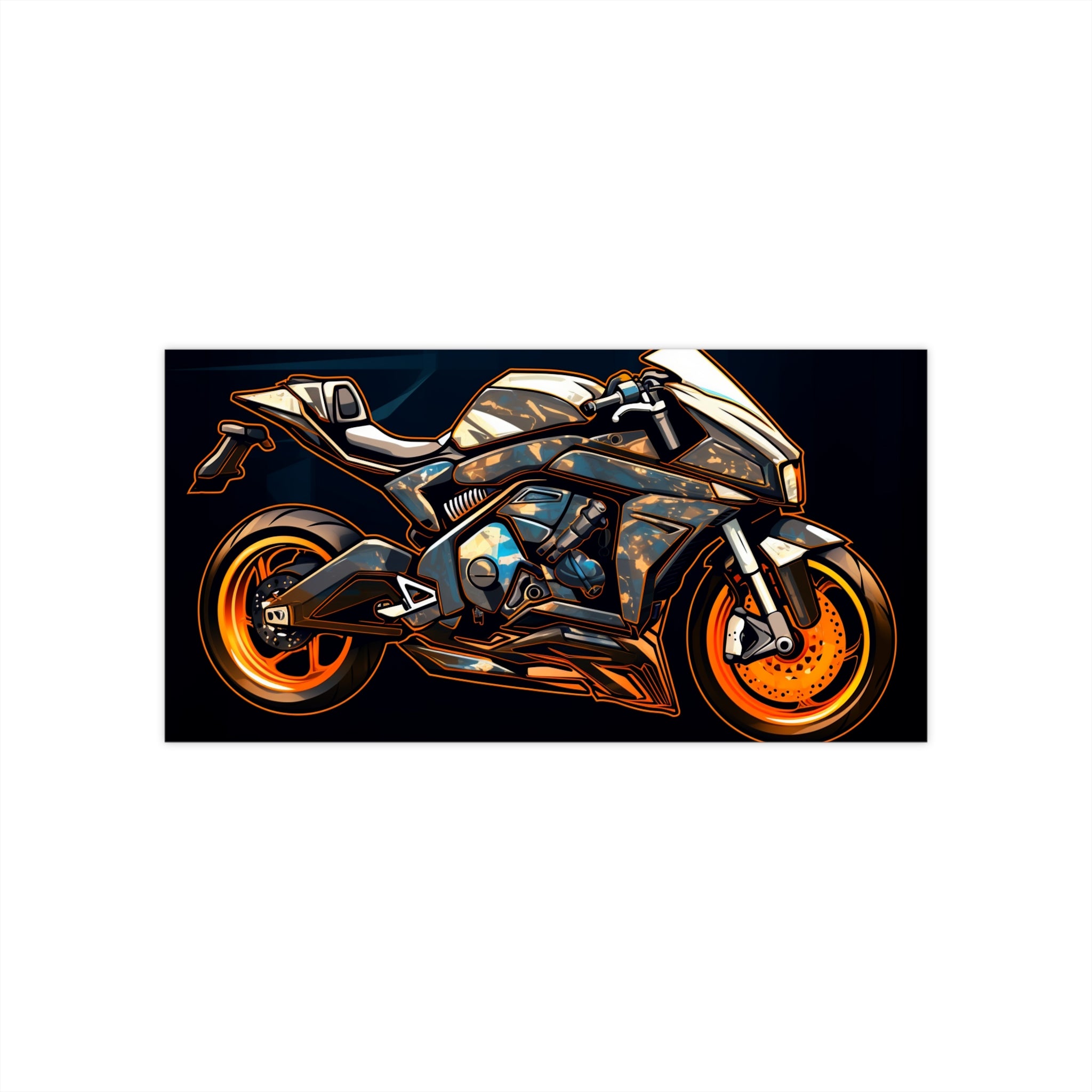 Bumper Stickers - Pop Art Designs, Motorcycle 10