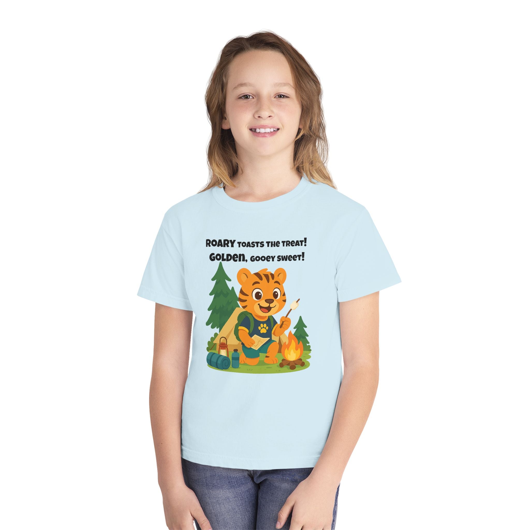 Youth Midweight Cotton Tee - Roary's Camping Adventures