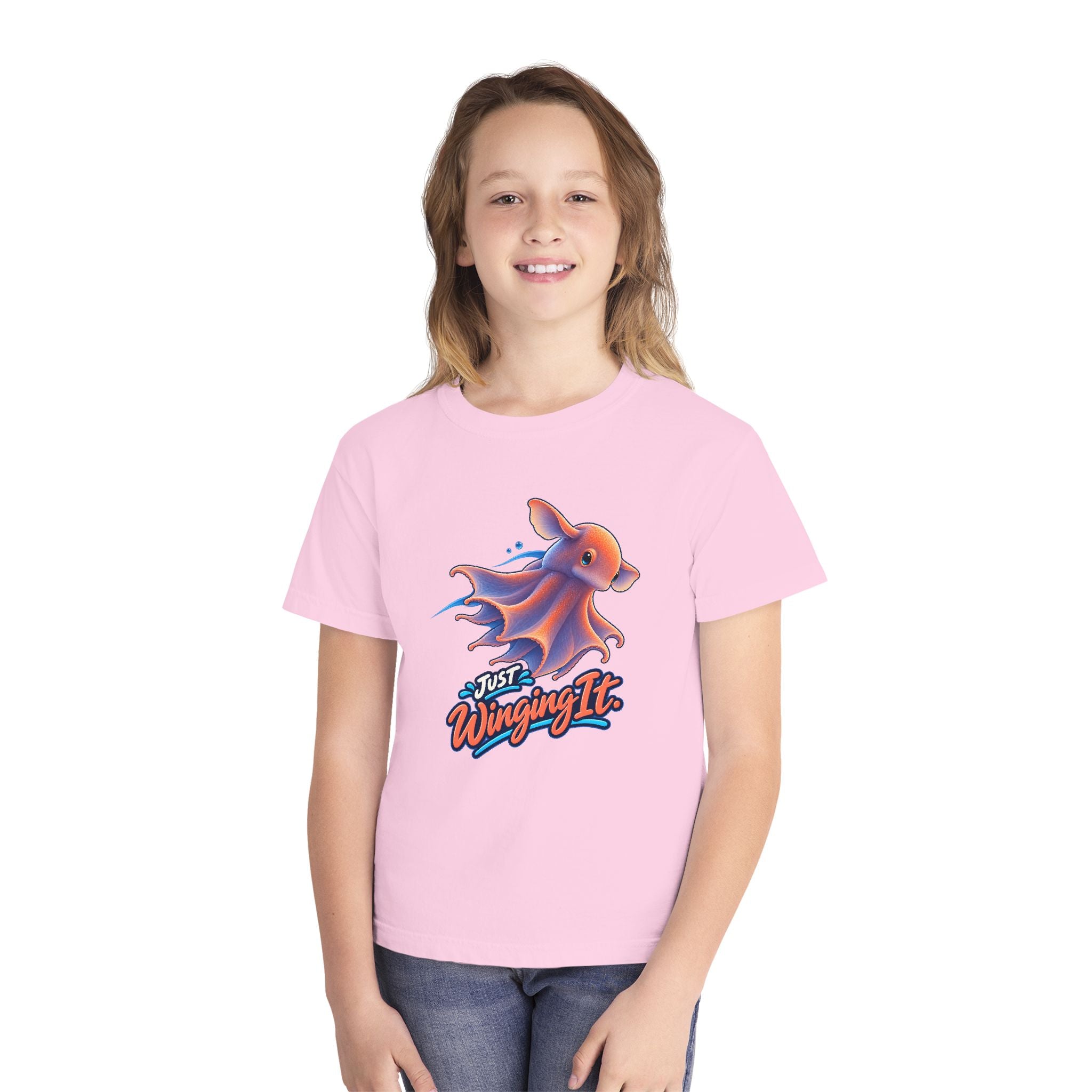 Youth Midweight Cotton Tee - Dumbo Octopus