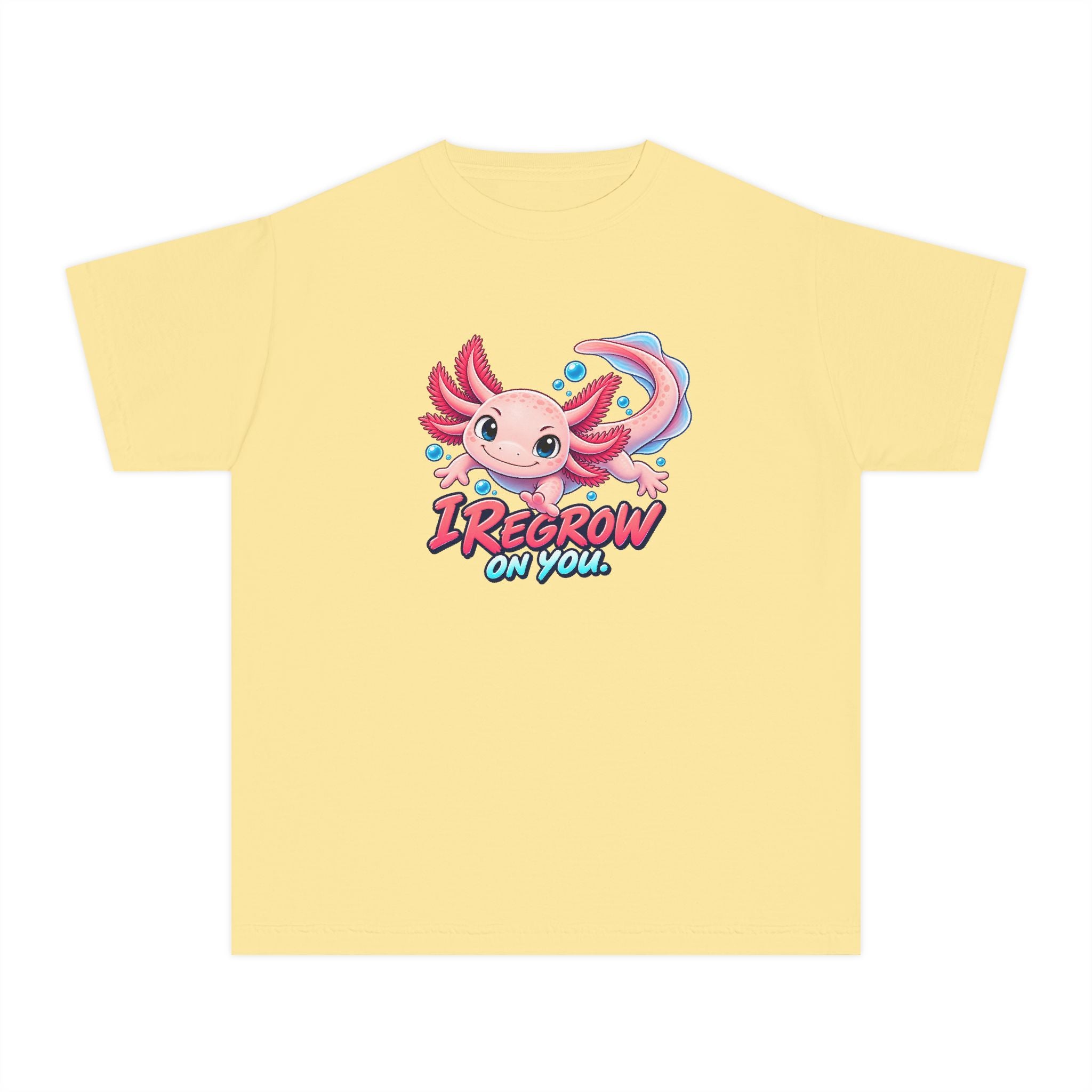 Youth Midweight Cotton Tee - Axolotl