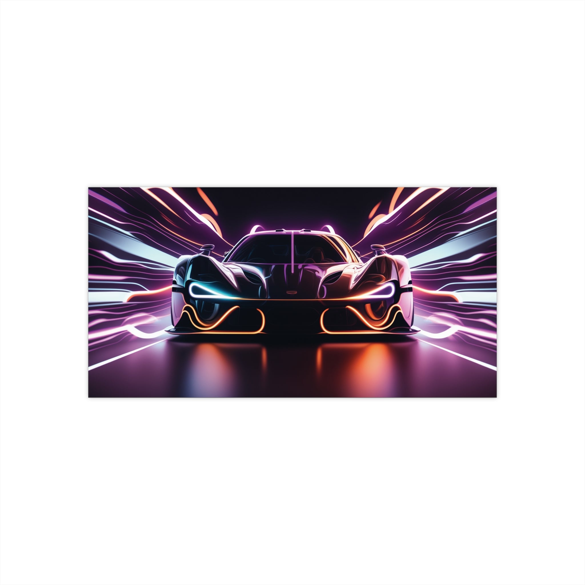 Bumper Stickers - Neon Car Design 01