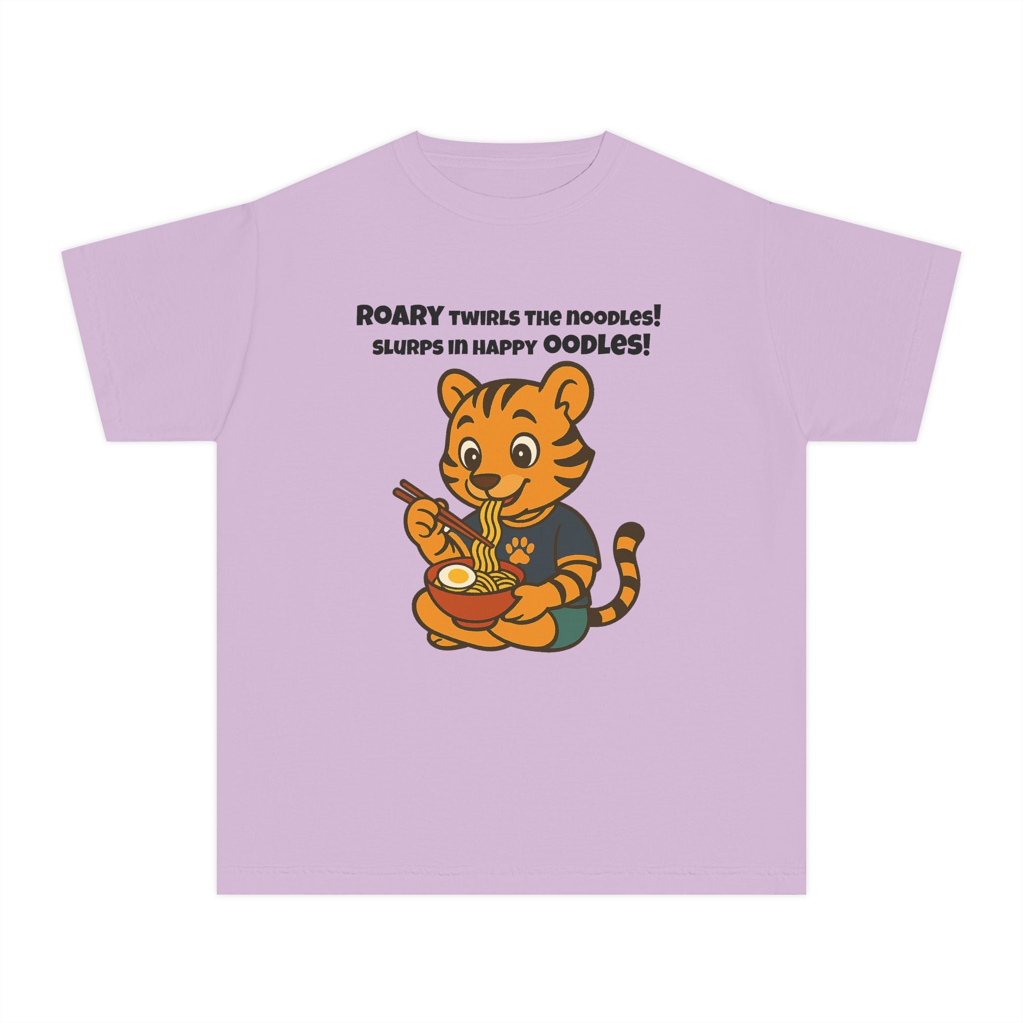 Youth Midweight Cotton Tee - Roary's Ramen Bowl