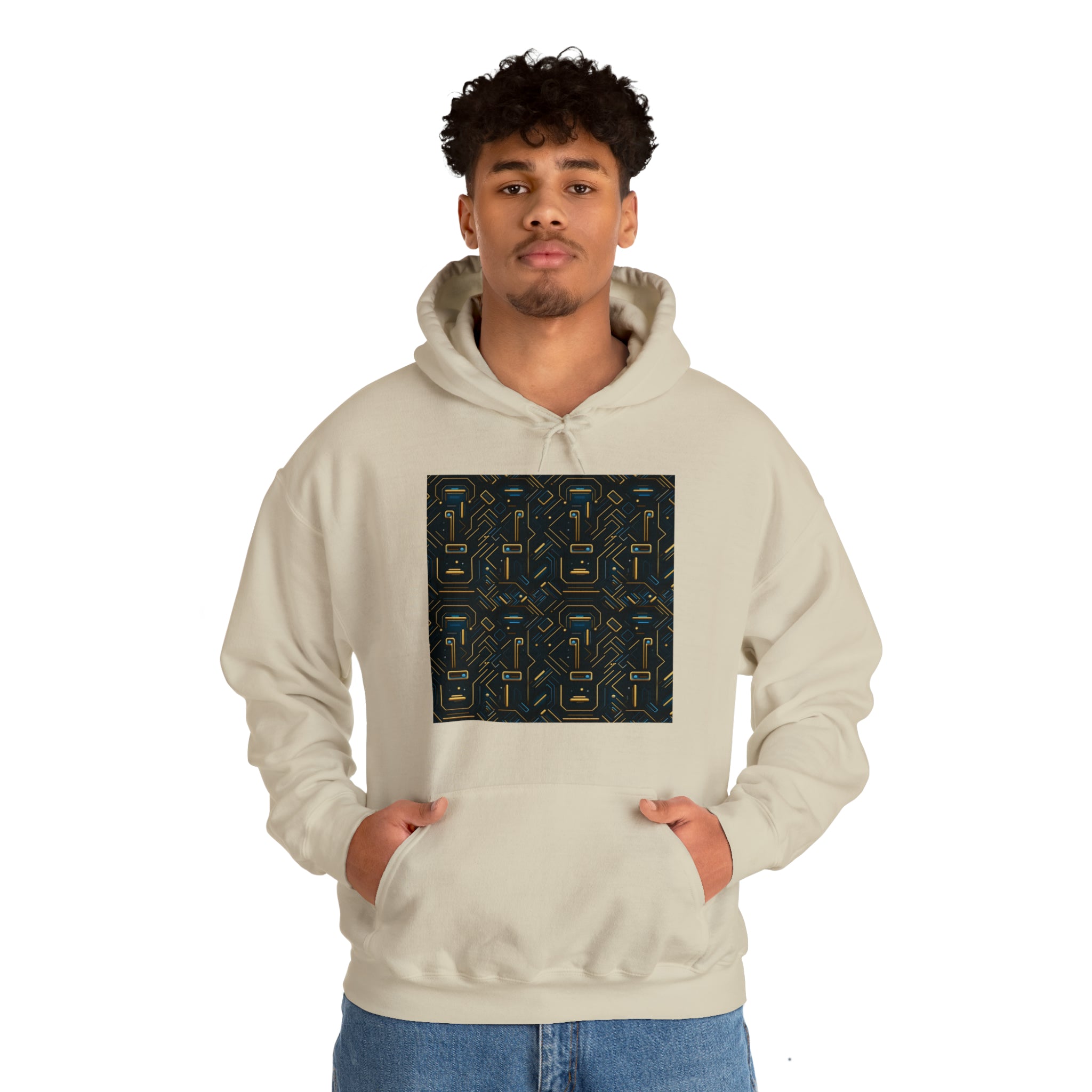 Unisex Heavy Blend™ Hooded Sweatshirt - Abstract Neon Designs 05