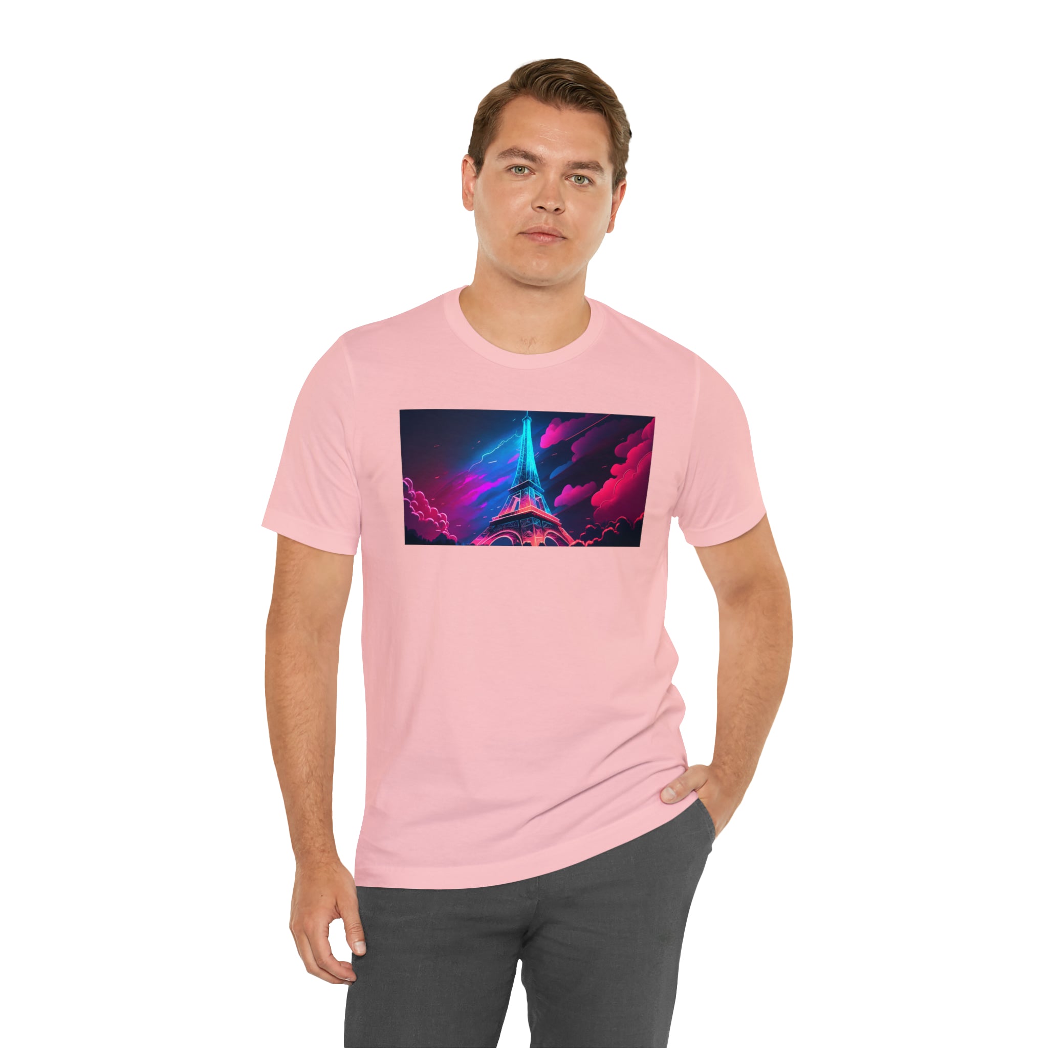 Unisex Jersey Short Sleeve Tee - Eiffel Tower, France