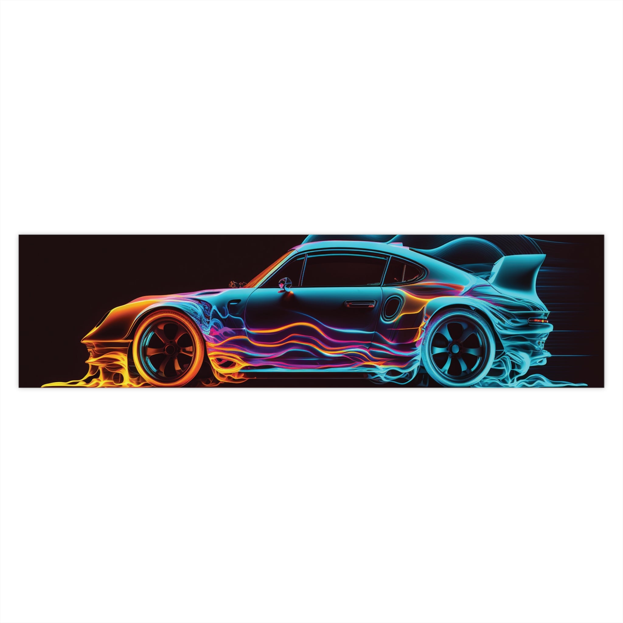 Bumper Stickers - Neon Car Design 02