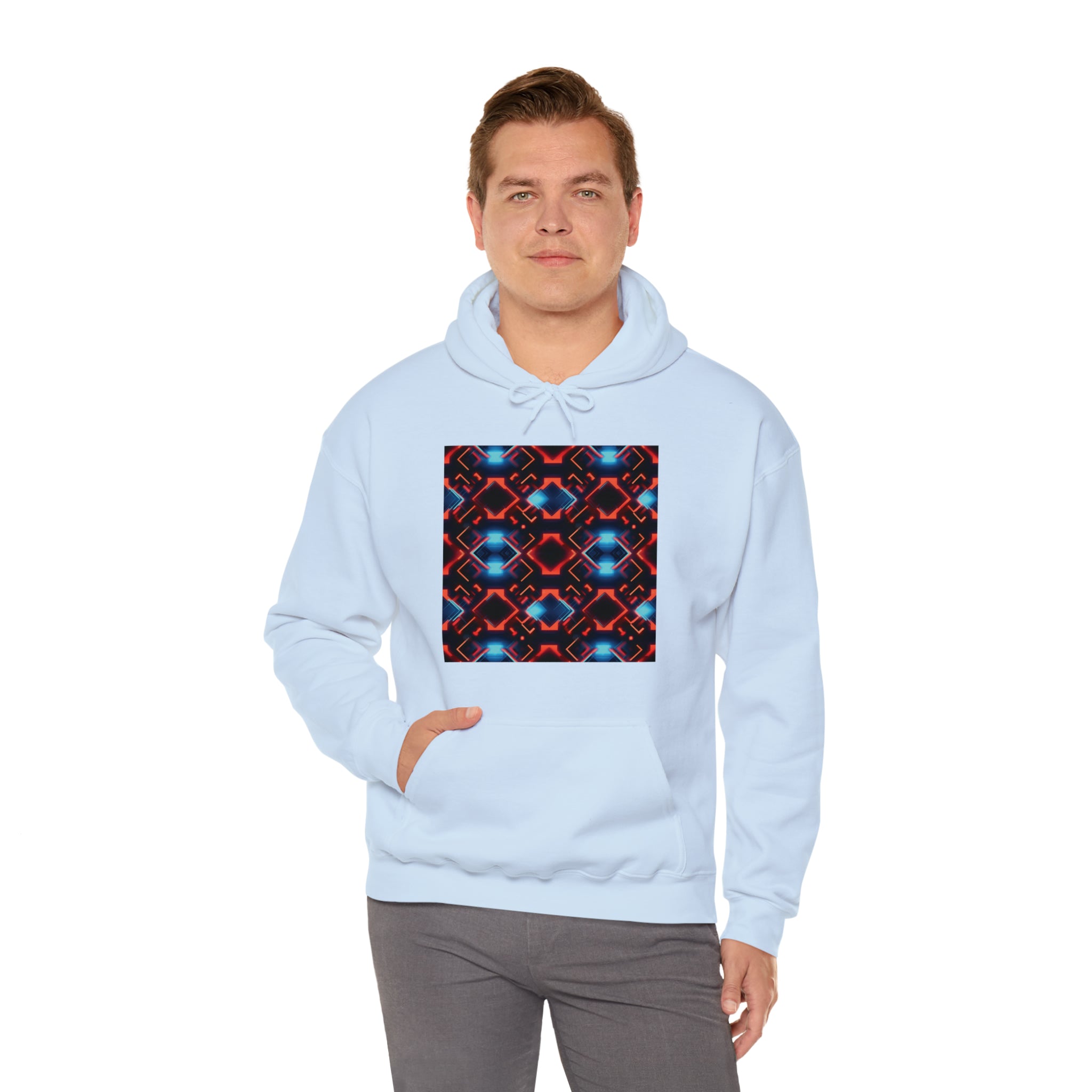 Unisex Heavy Blend™ Hooded Sweatshirt - Abstract Neon Designs 07