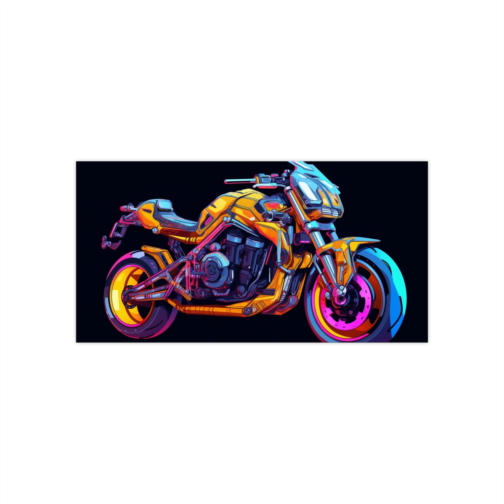 Bumper Stickers - Pop Art Designs, Motorcycle 06