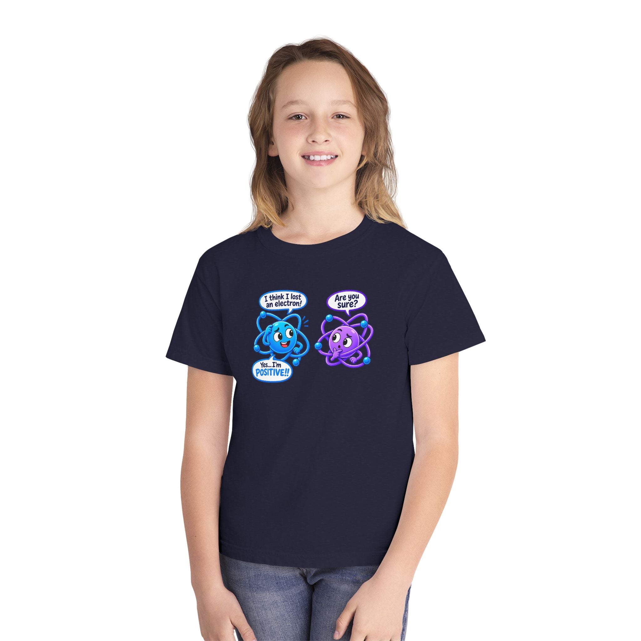 Youth Midweight Cotton Tee - Science collection - Atomic Conversation
