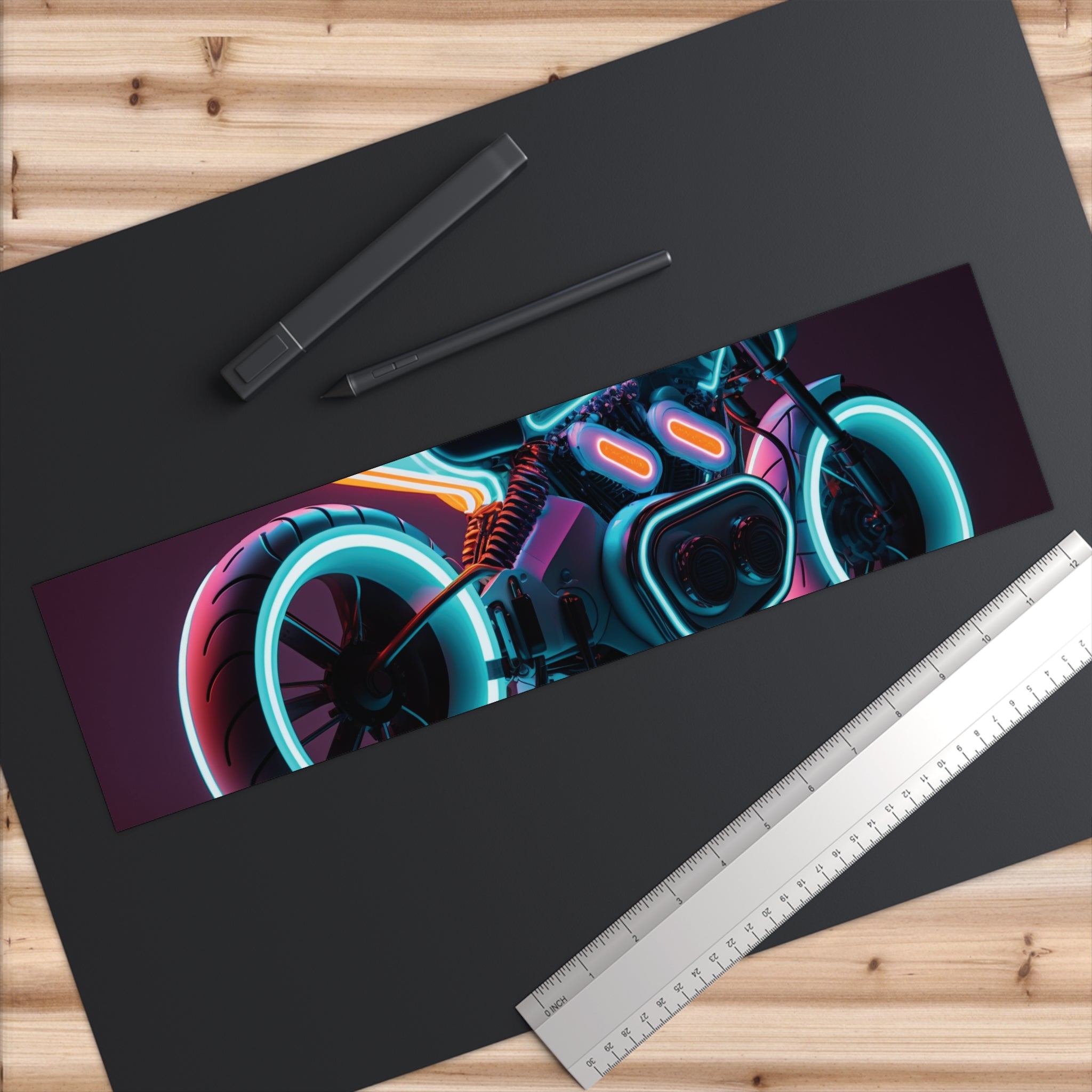 Bumper Stickers - Neon Motorcycle Design 09
