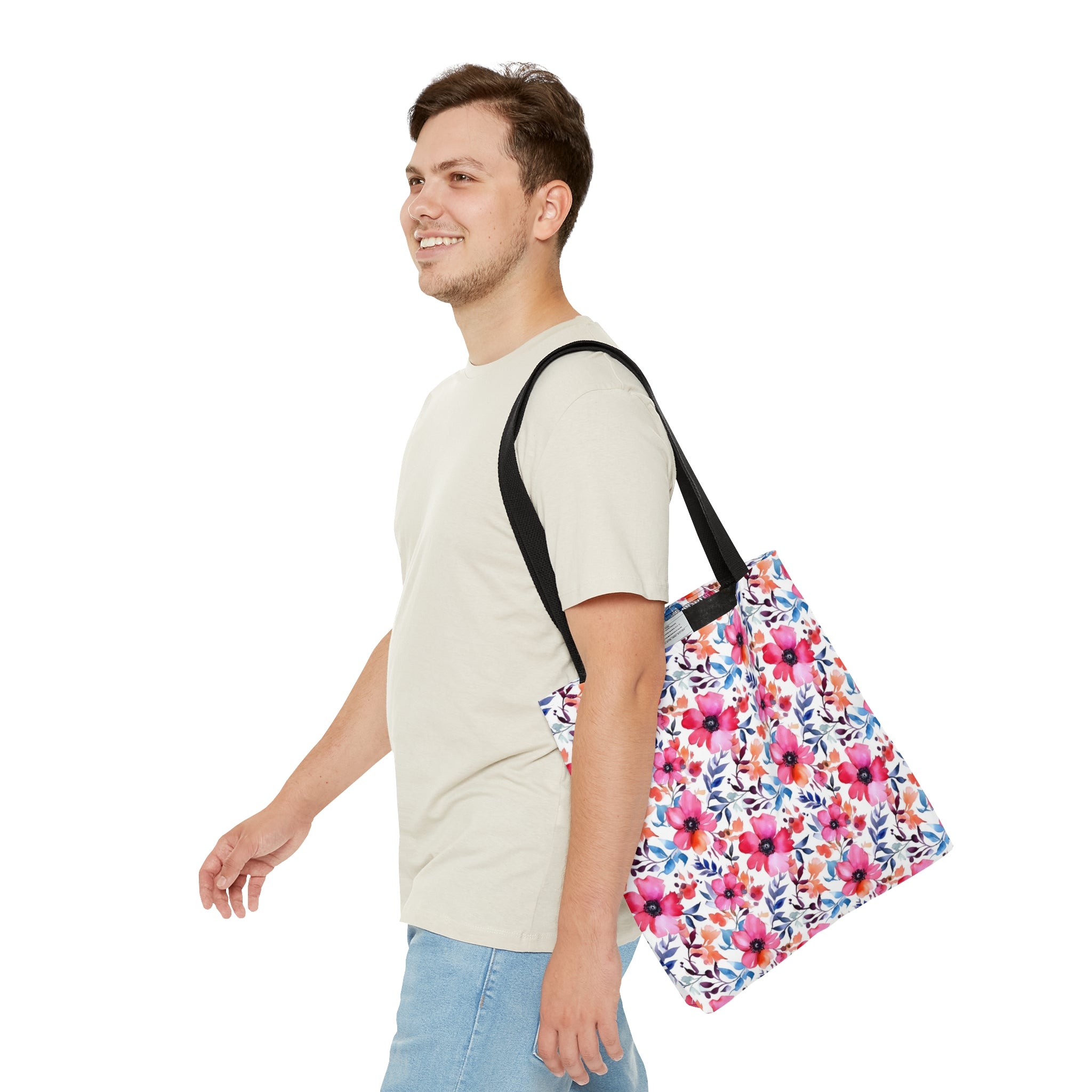 Tote Bag (AOP) - Seamless Watercolor Designs 02