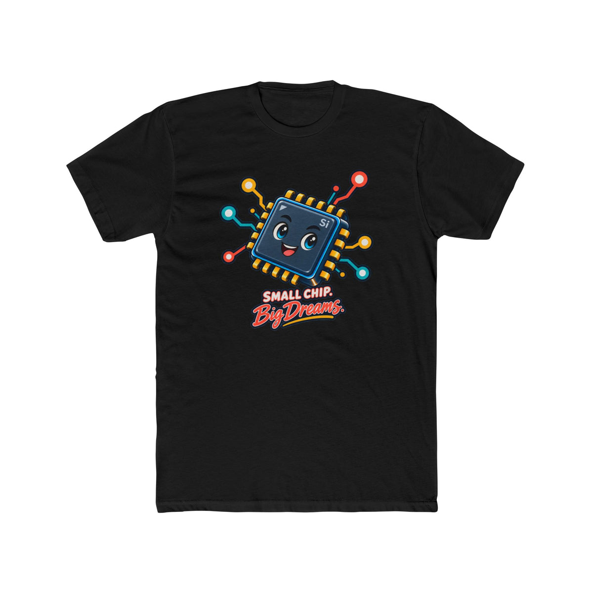 Men's Cotton Crew Tee - Science collection - Small Chip, Big Dreams