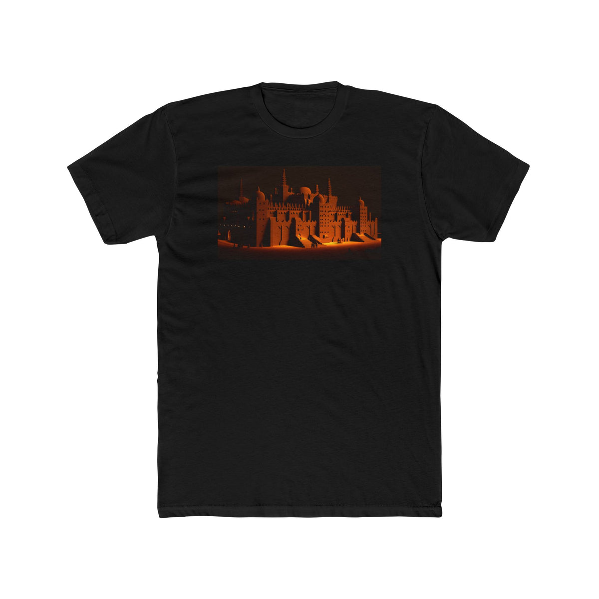 Men's Cotton Crew Tee - Elsewhere collection - Djenné Great Mosque