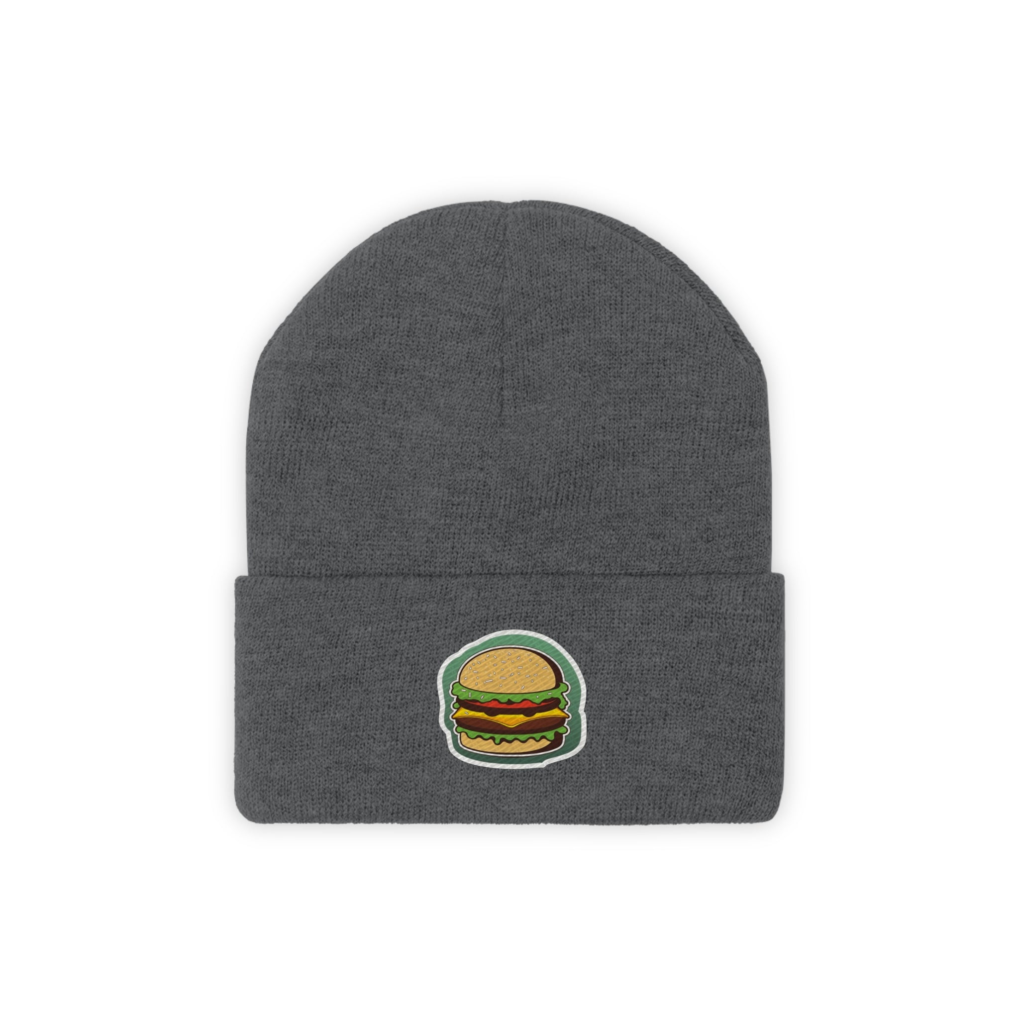 Knit Beanie - Burger Pop Art