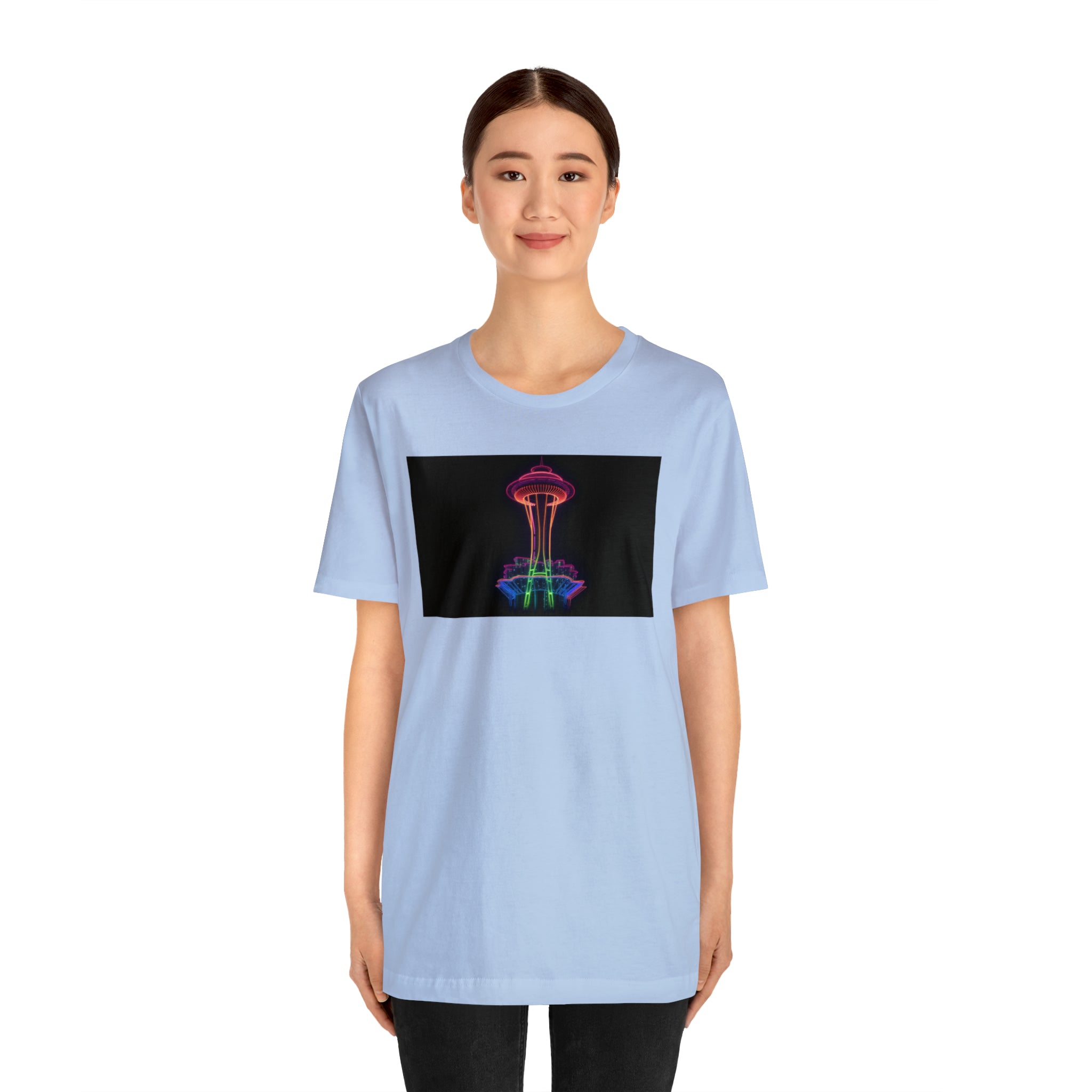 Unisex Jersey Short Sleeve Tee - Space Needle, Seattle, USA