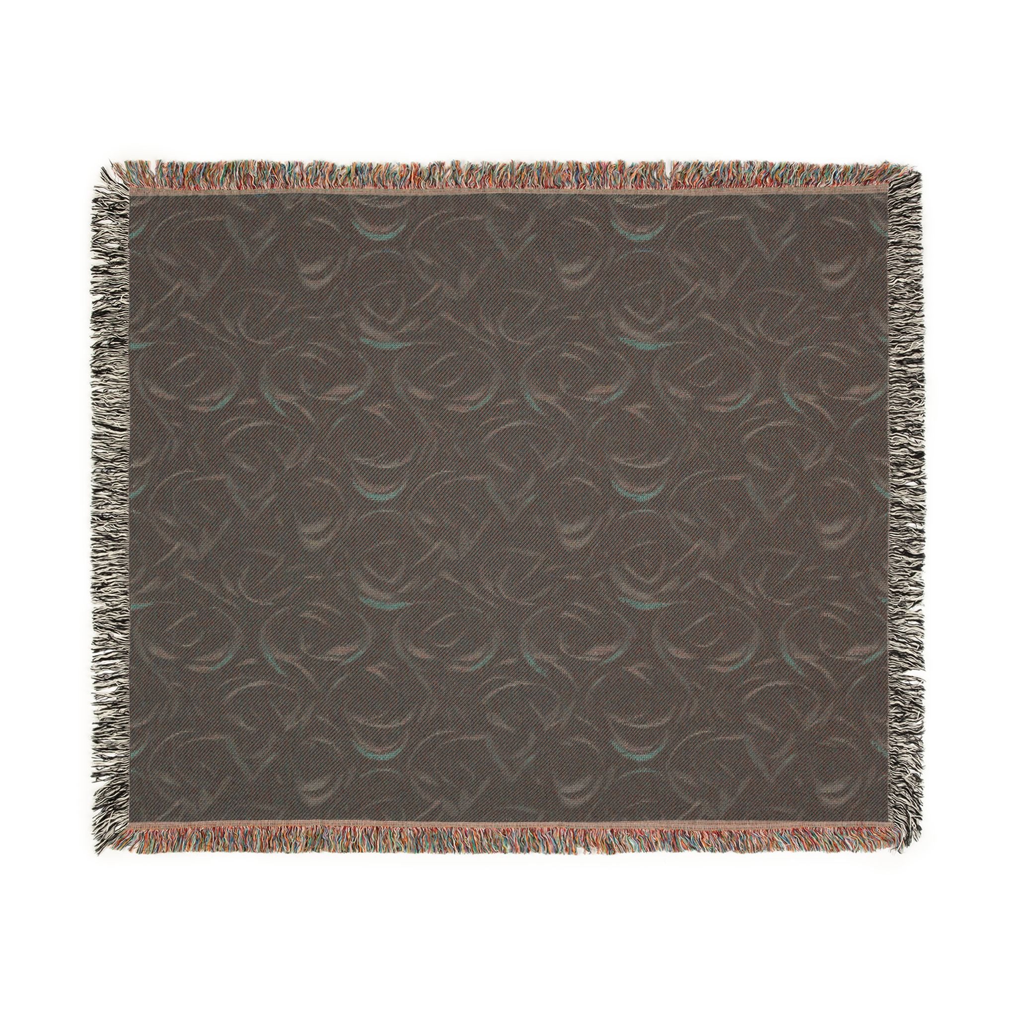 Woven Throw Blanket — Reversible Cozy Check Pattern for Living Room & Cabin - Design 04
