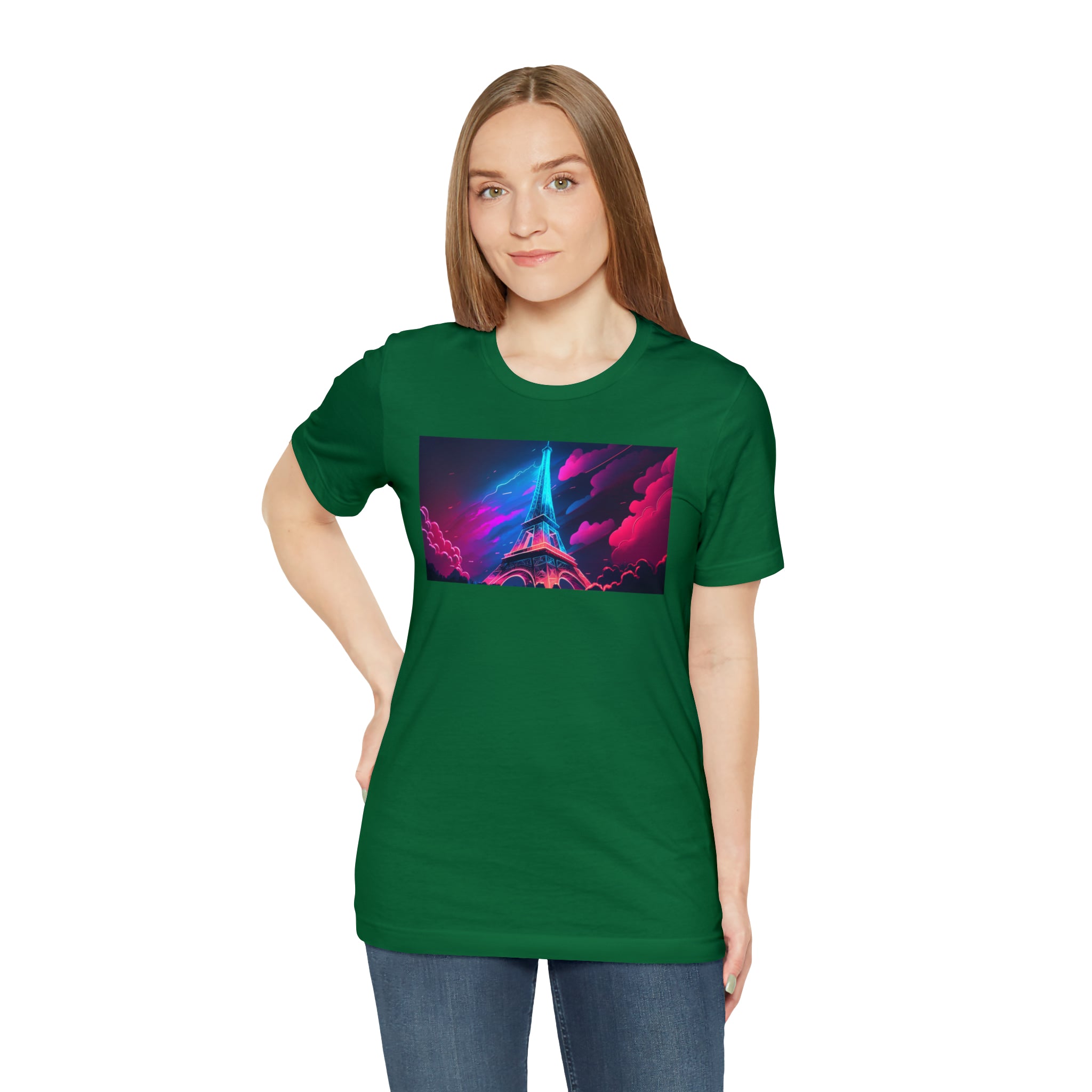 Unisex Jersey Short Sleeve Tee - Eiffel Tower, France