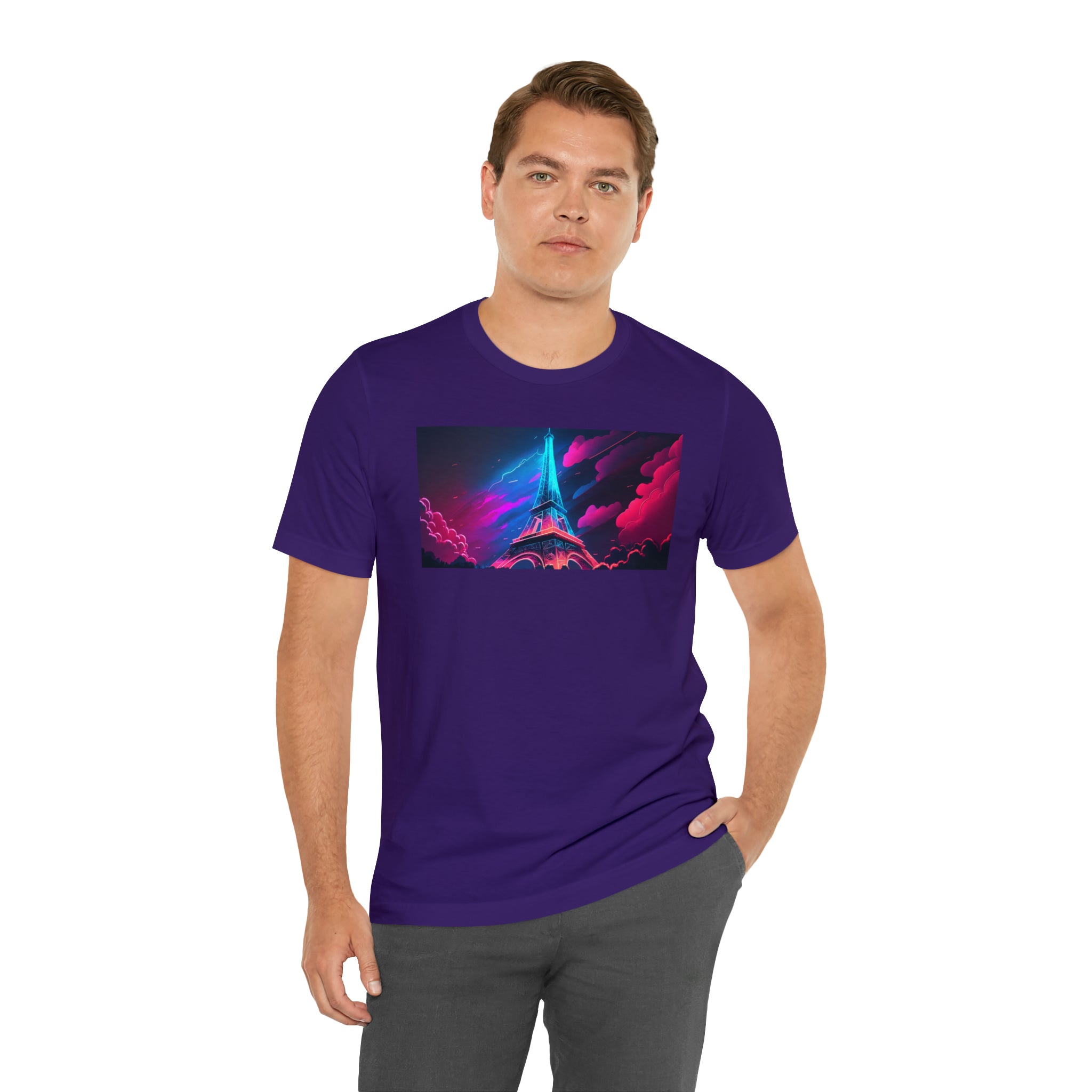 Unisex Jersey Short Sleeve Tee - Eiffel Tower, France