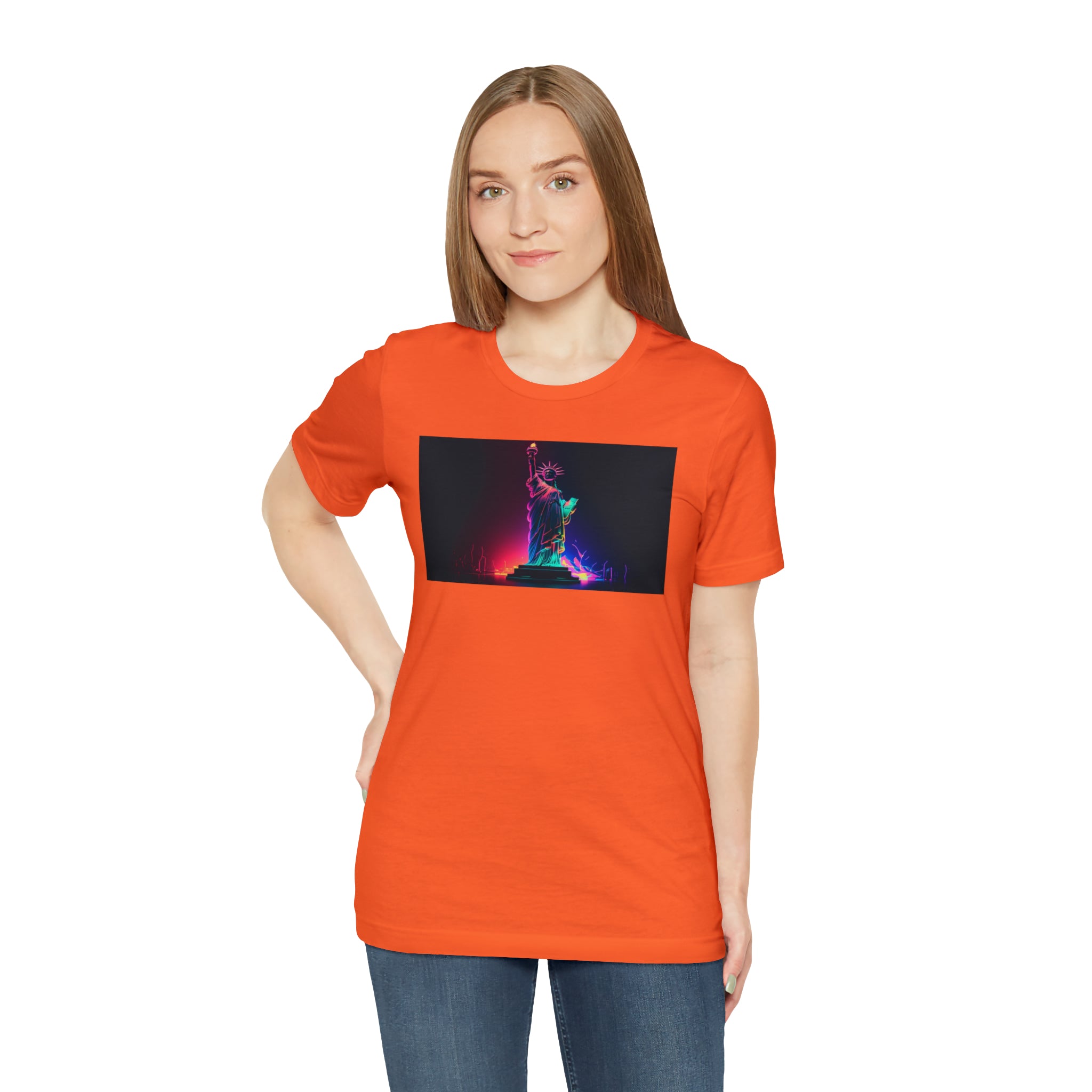 Unisex Jersey Short Sleeve Tee - Statue of Liberty, New York, USA