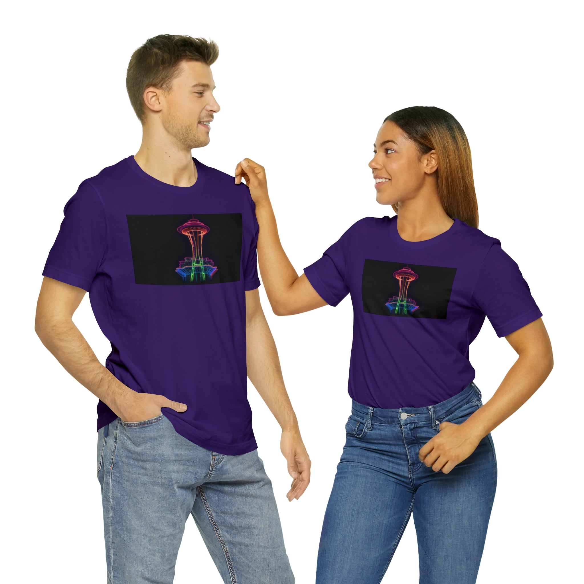 Unisex Jersey Short Sleeve Tee - Space Needle, Seattle, USA
