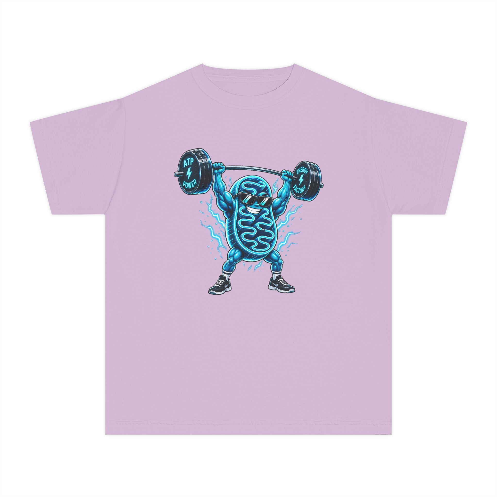Youth Midweight Cotton Tee - Mitochondria Powerhouse