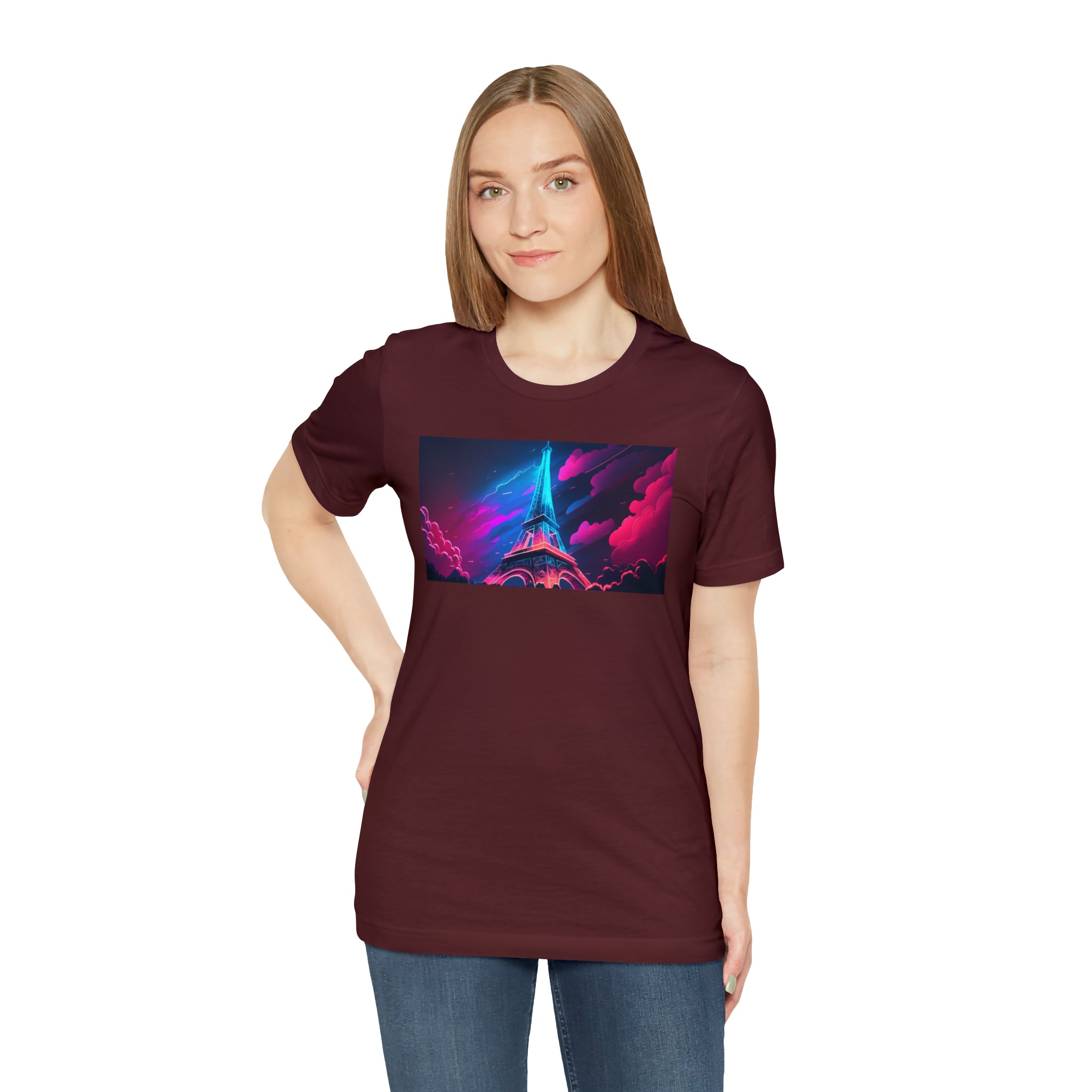 Unisex Jersey Short Sleeve Tee - Eiffel Tower, France