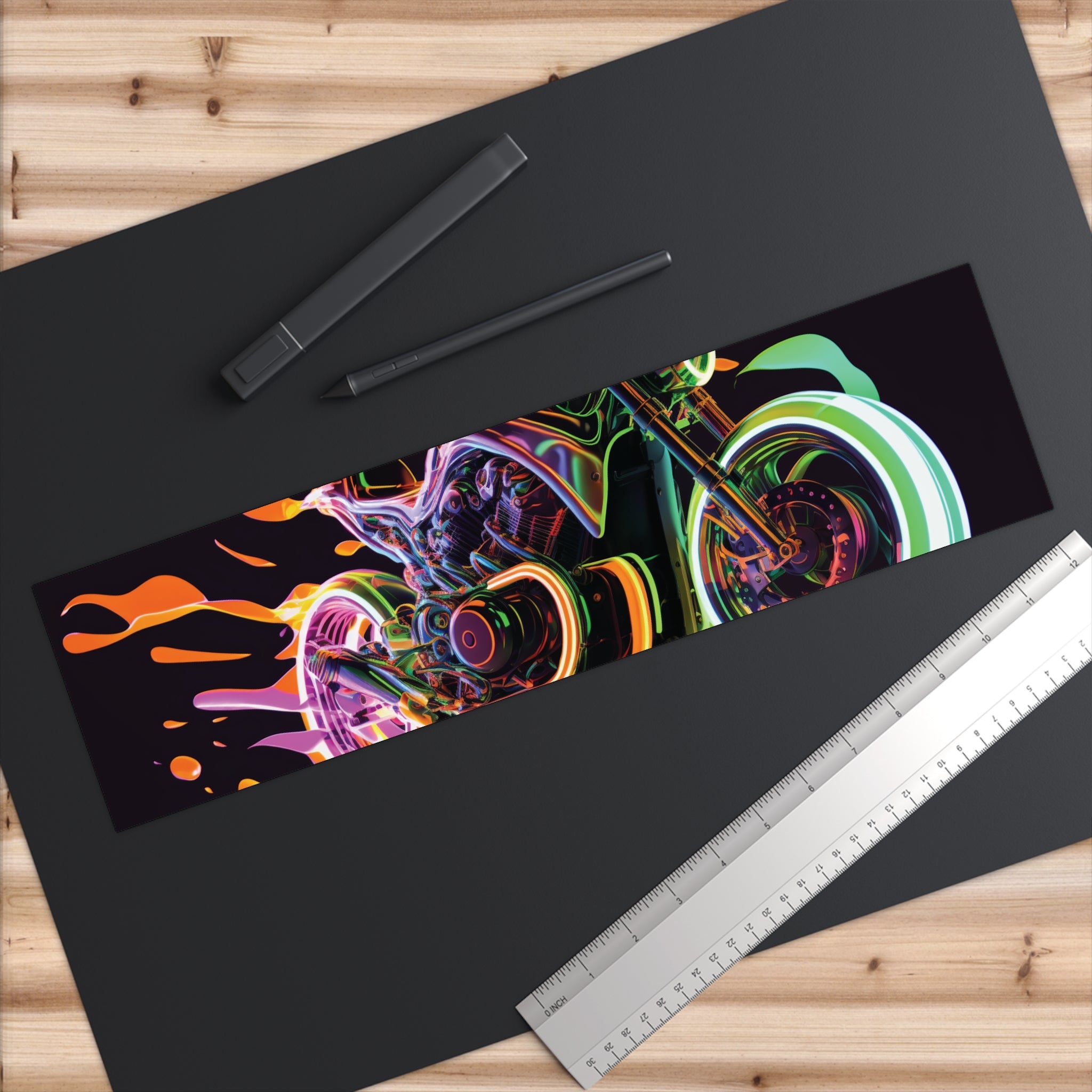 Bumper Stickers - Neon Motorcycle Design 06