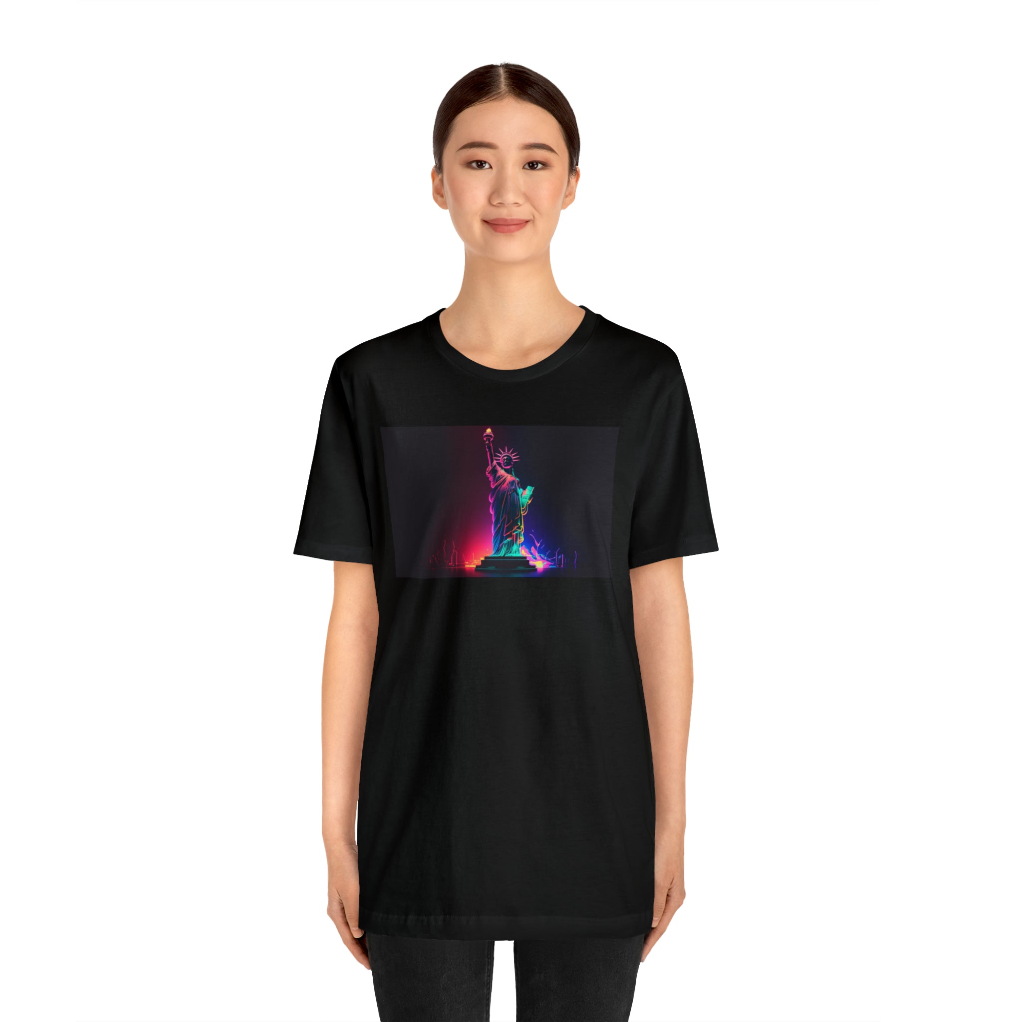 Unisex Jersey Short Sleeve Tee - Statue of Liberty, New York, USA