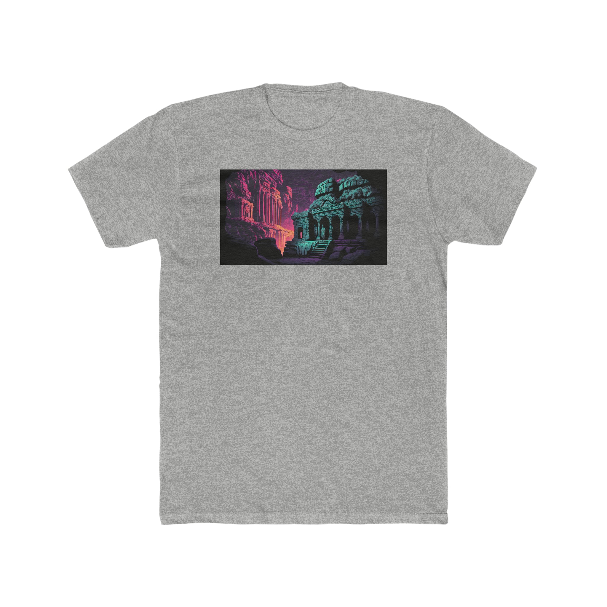 Men's Cotton Crew Tee - Fantasy Art - Ellora Caves
