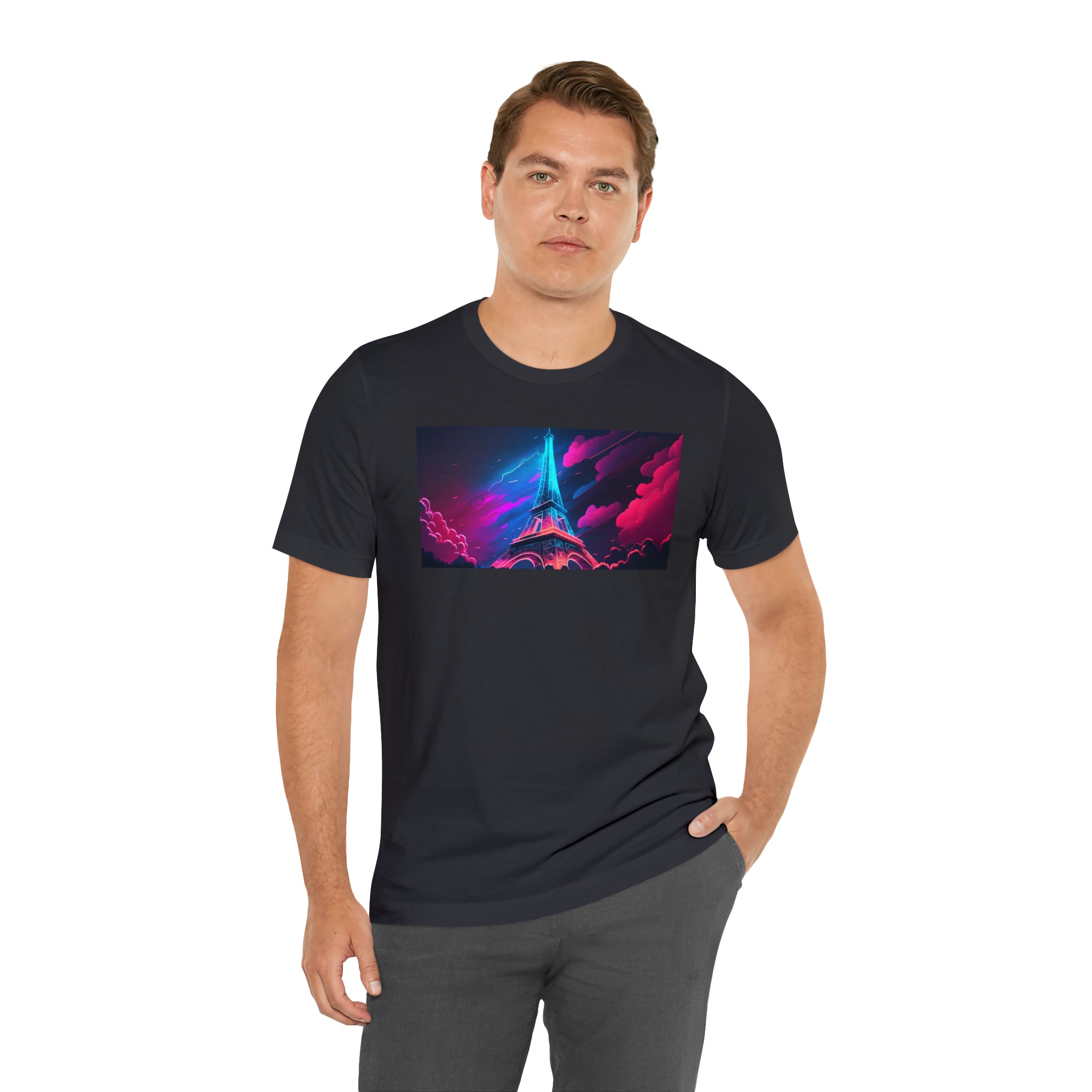 Unisex Jersey Short Sleeve Tee - Eiffel Tower, France