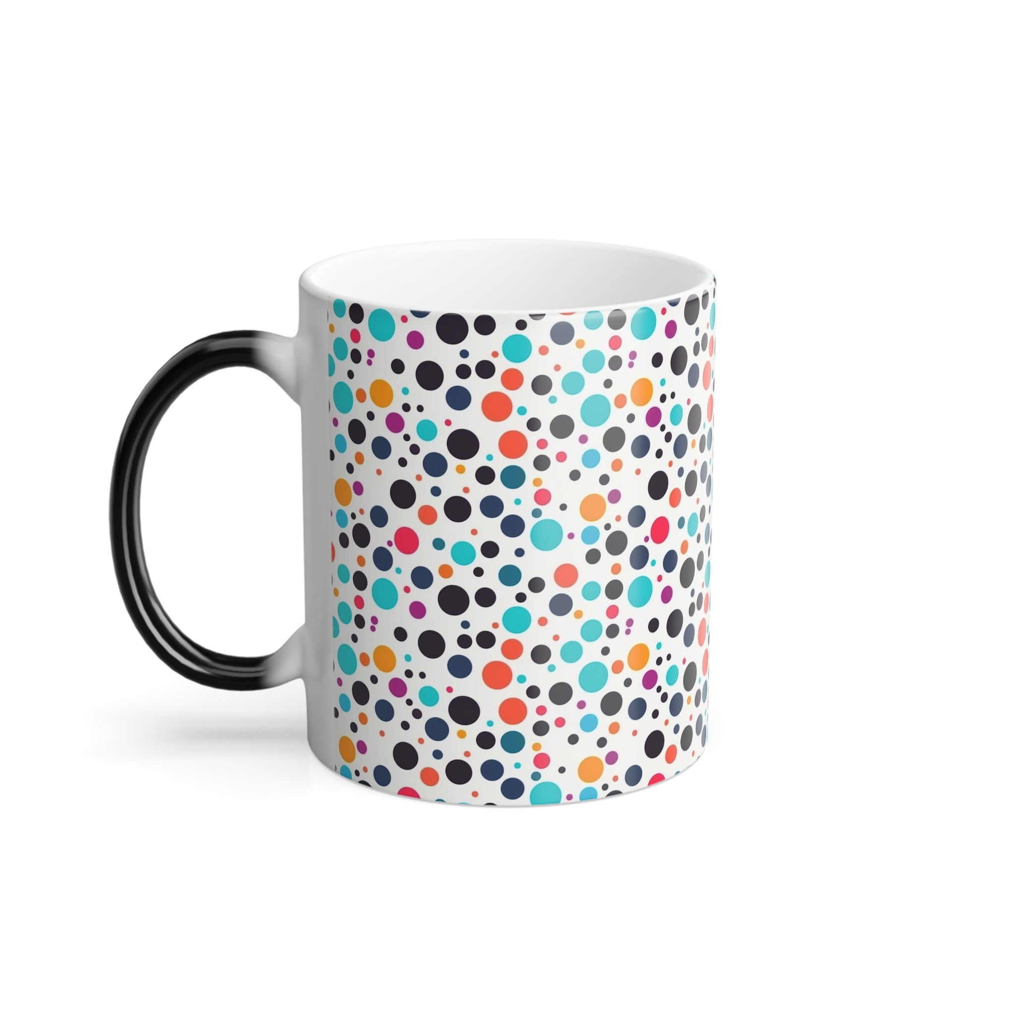 Color-Changing Mug, 11oz — Polka Dots