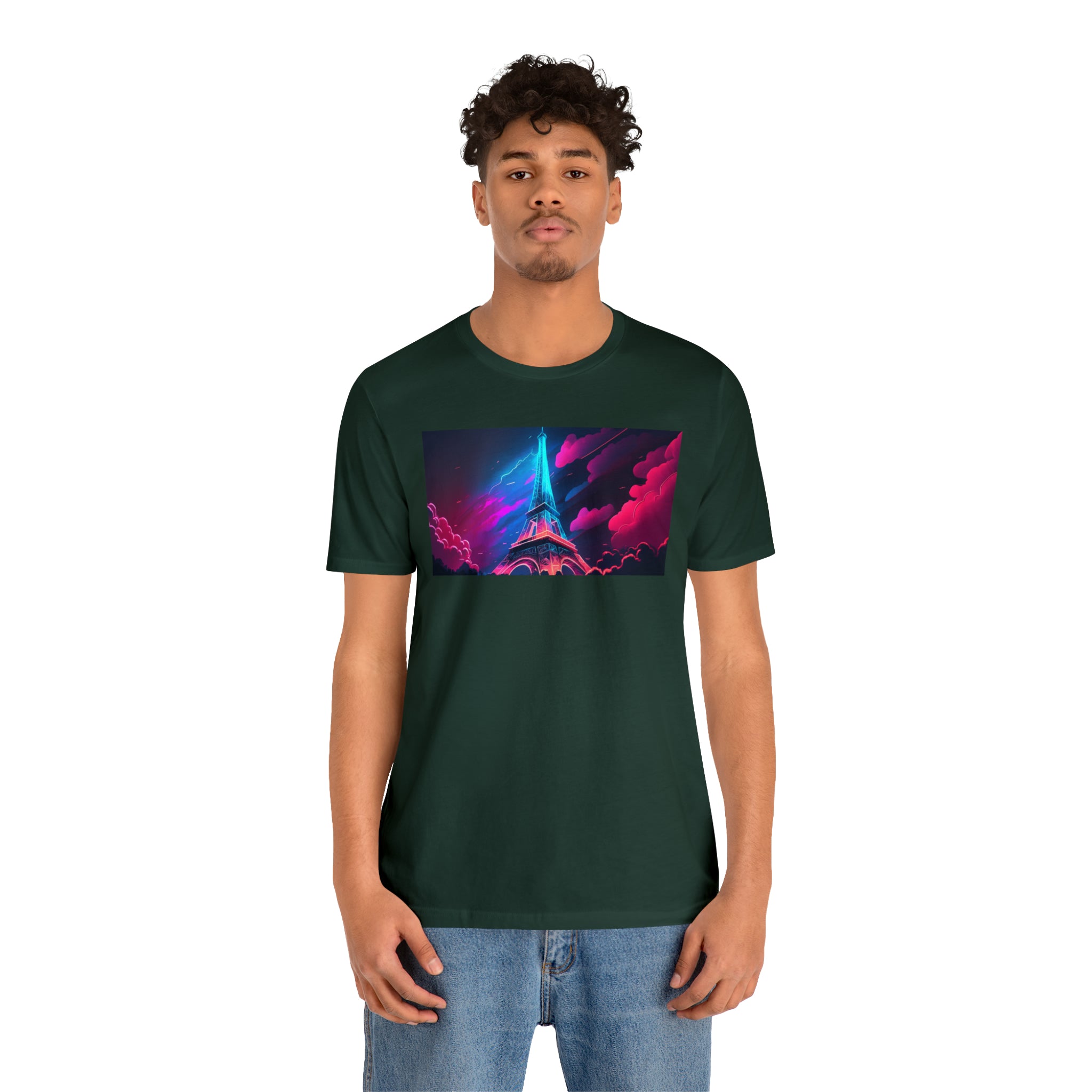 Unisex Jersey Short Sleeve Tee - Eiffel Tower, France