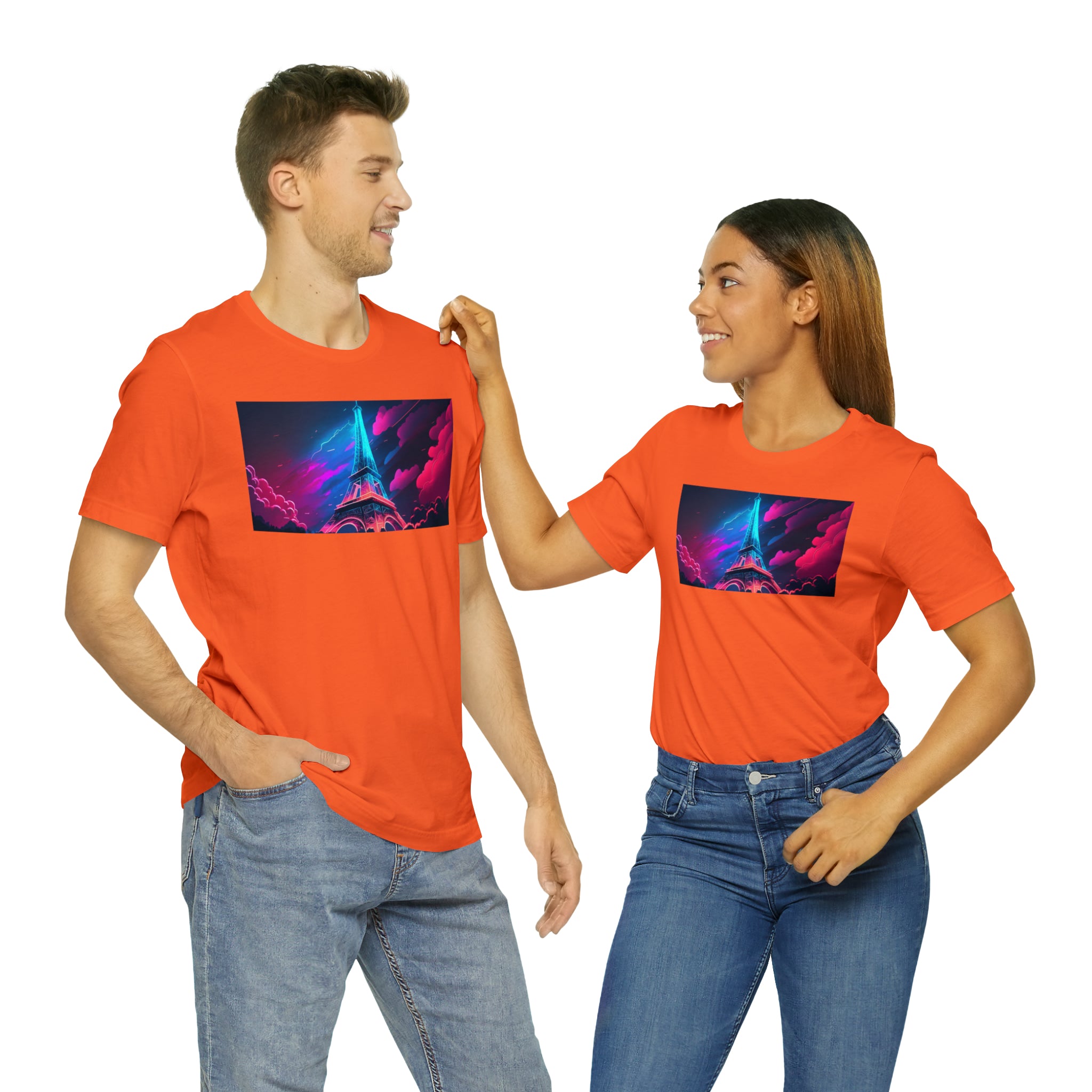 Unisex Jersey Short Sleeve Tee - Eiffel Tower, France