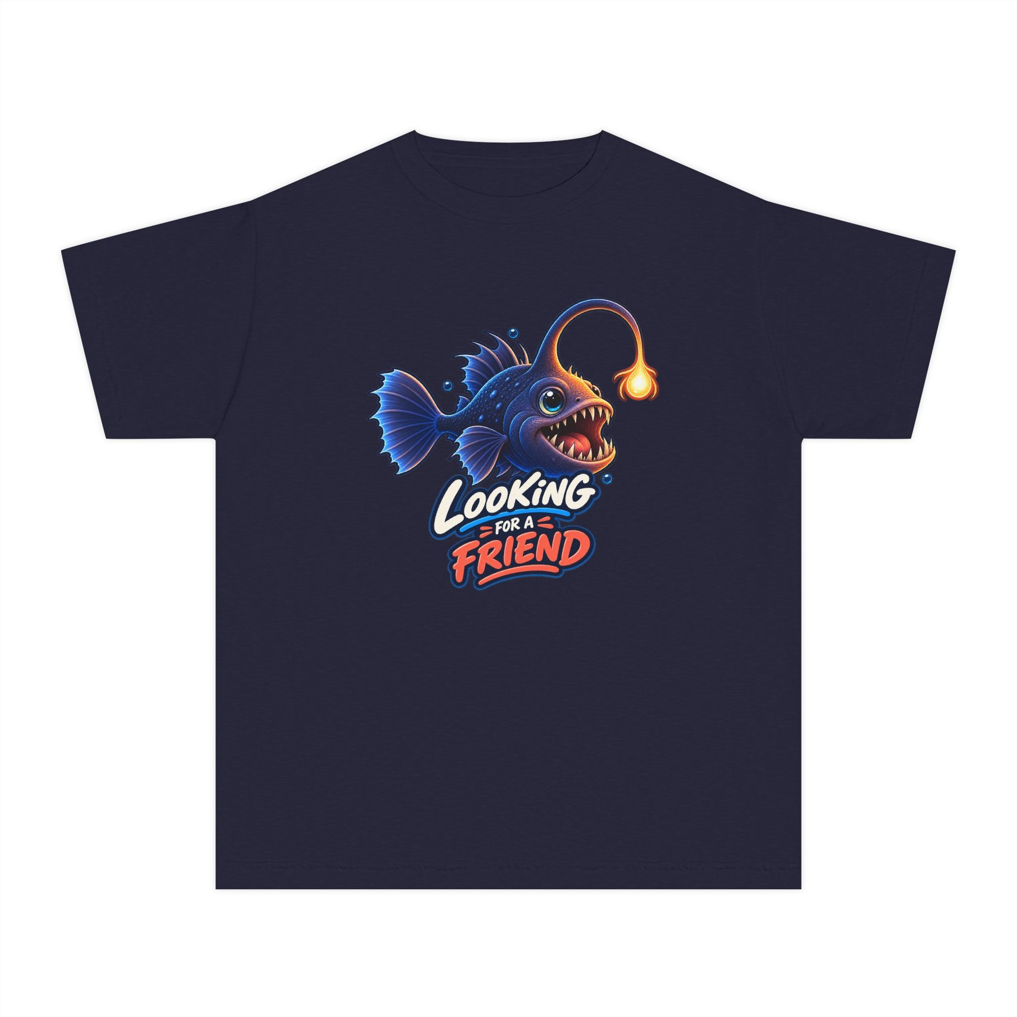 Youth Midweight Cotton Tee - Science collection - Angler Fish looking for a Friend