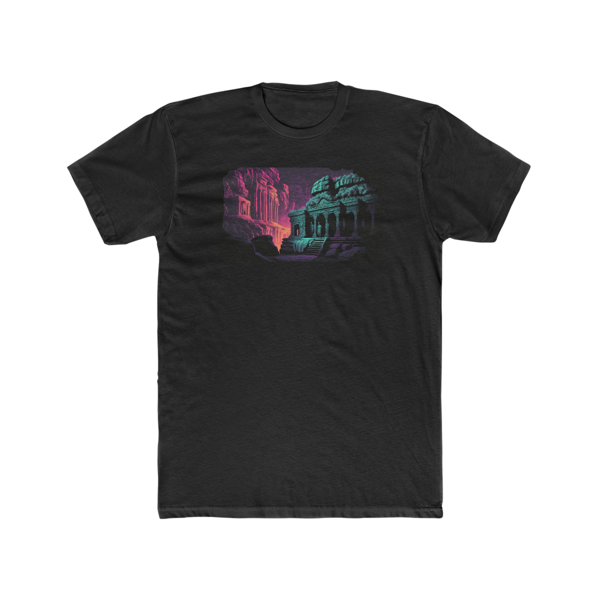 Men's Cotton Crew Tee - Fantasy Art - Ellora Caves