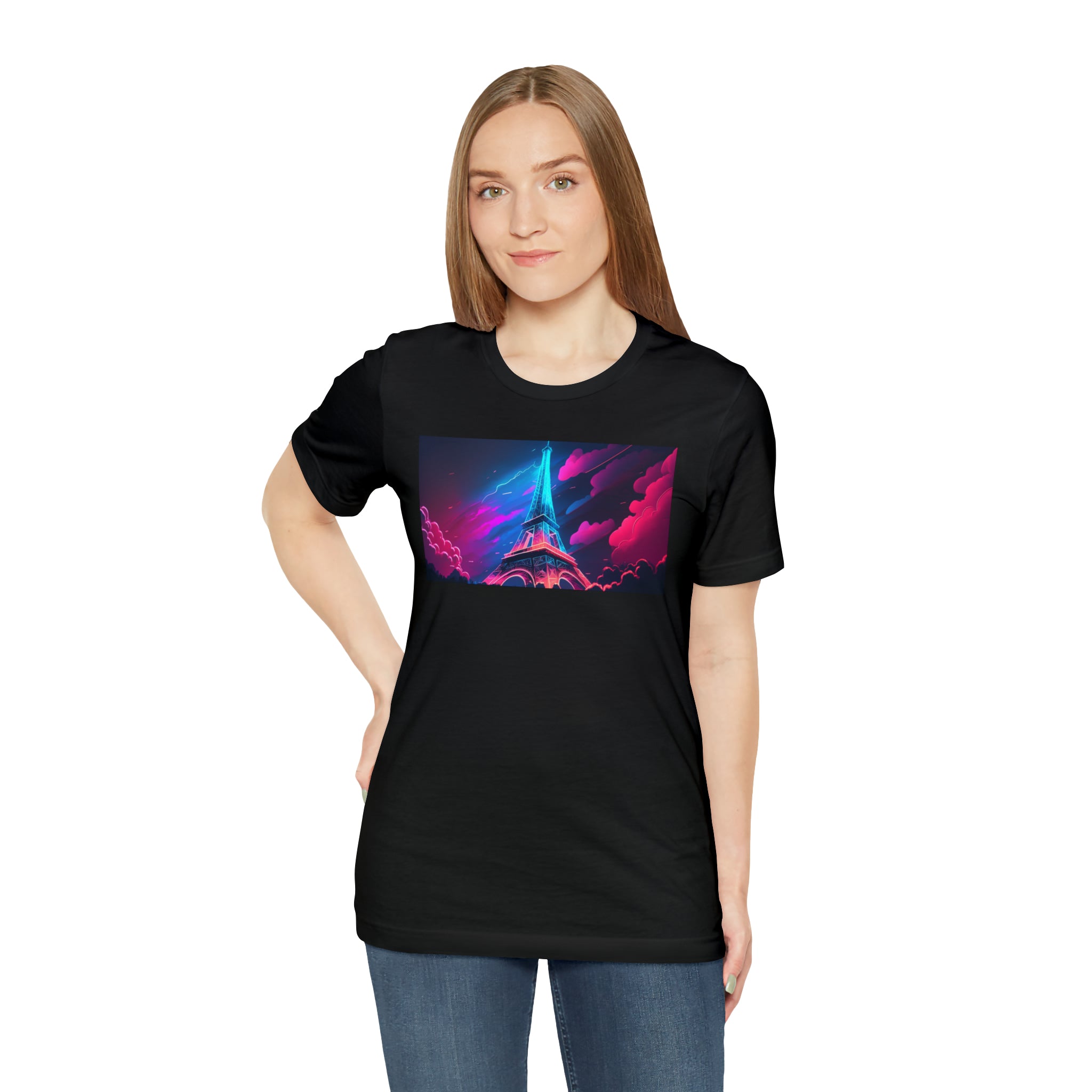 Unisex Jersey Short Sleeve Tee - Eiffel Tower, France