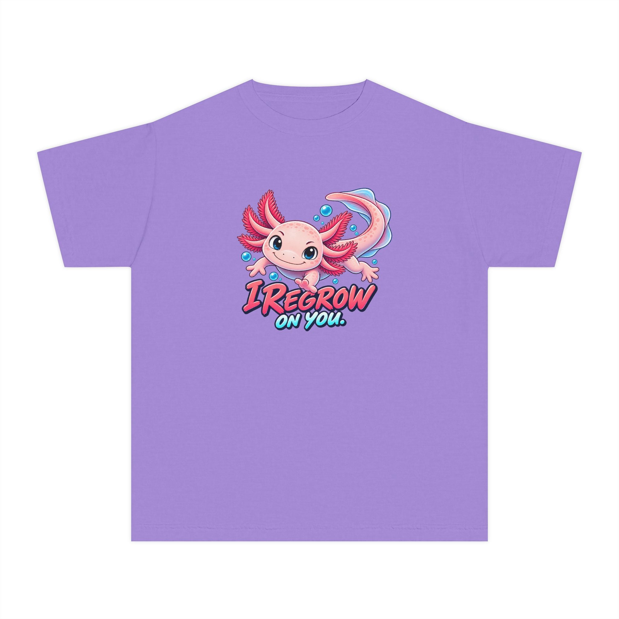 Youth Midweight Cotton Tee - Axolotl