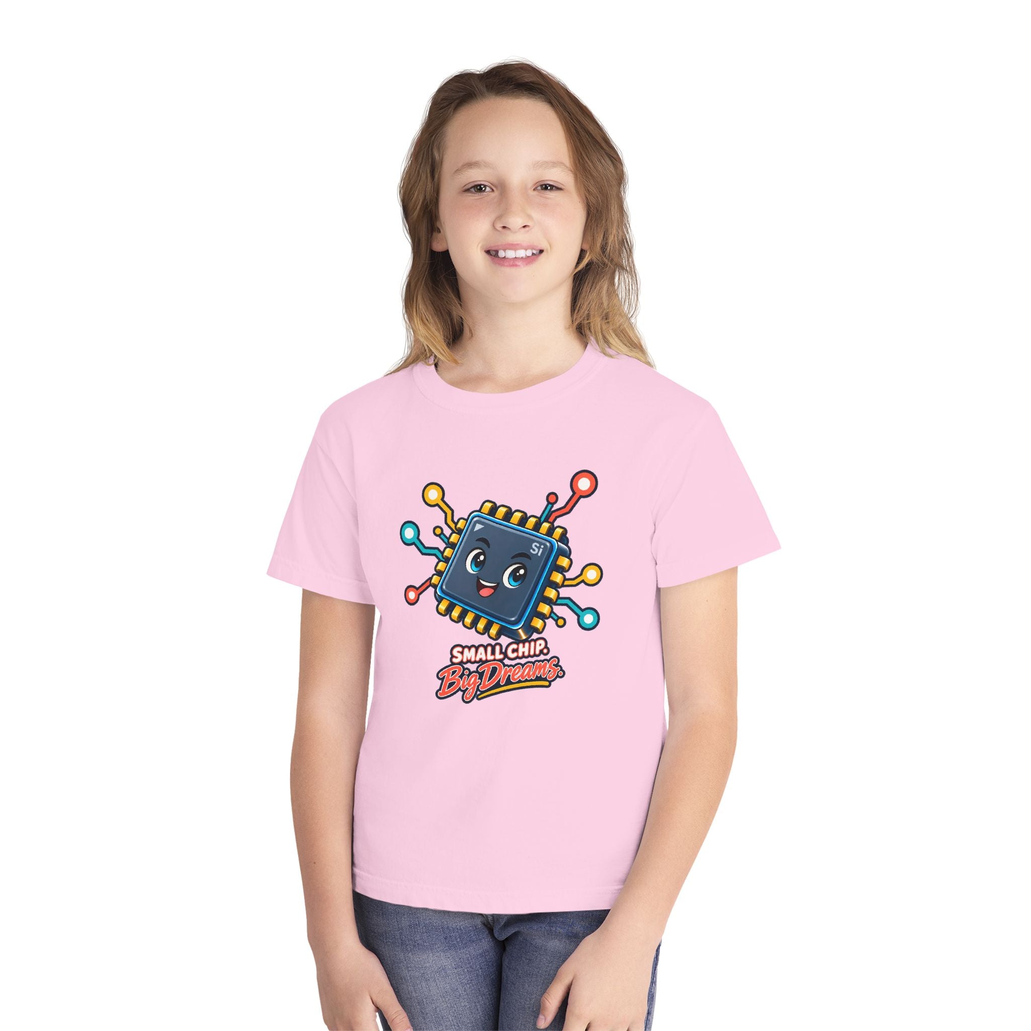Youth Midweight Cotton Tee - Small Chip, Big Dreams