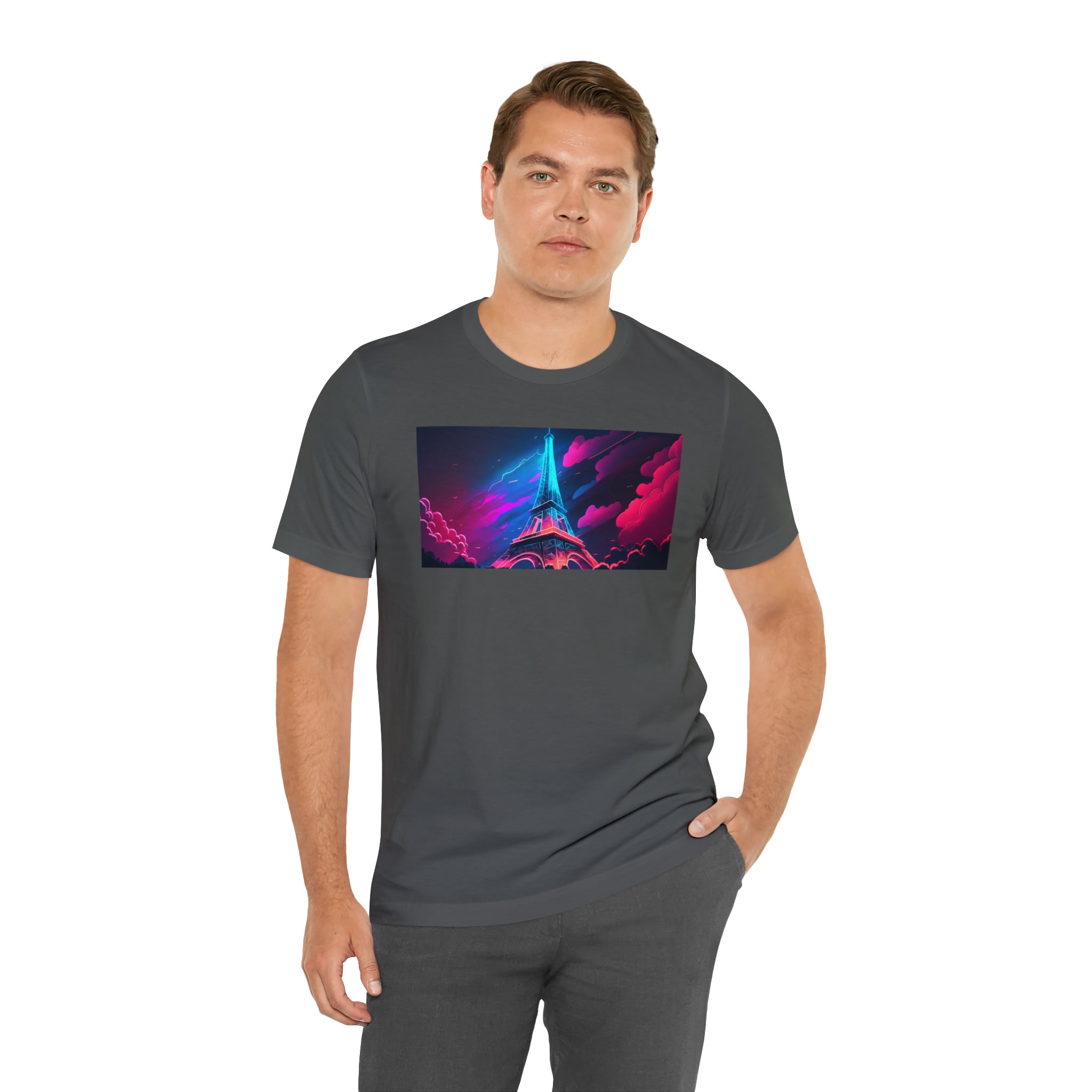 Unisex Jersey Short Sleeve Tee - Eiffel Tower, France