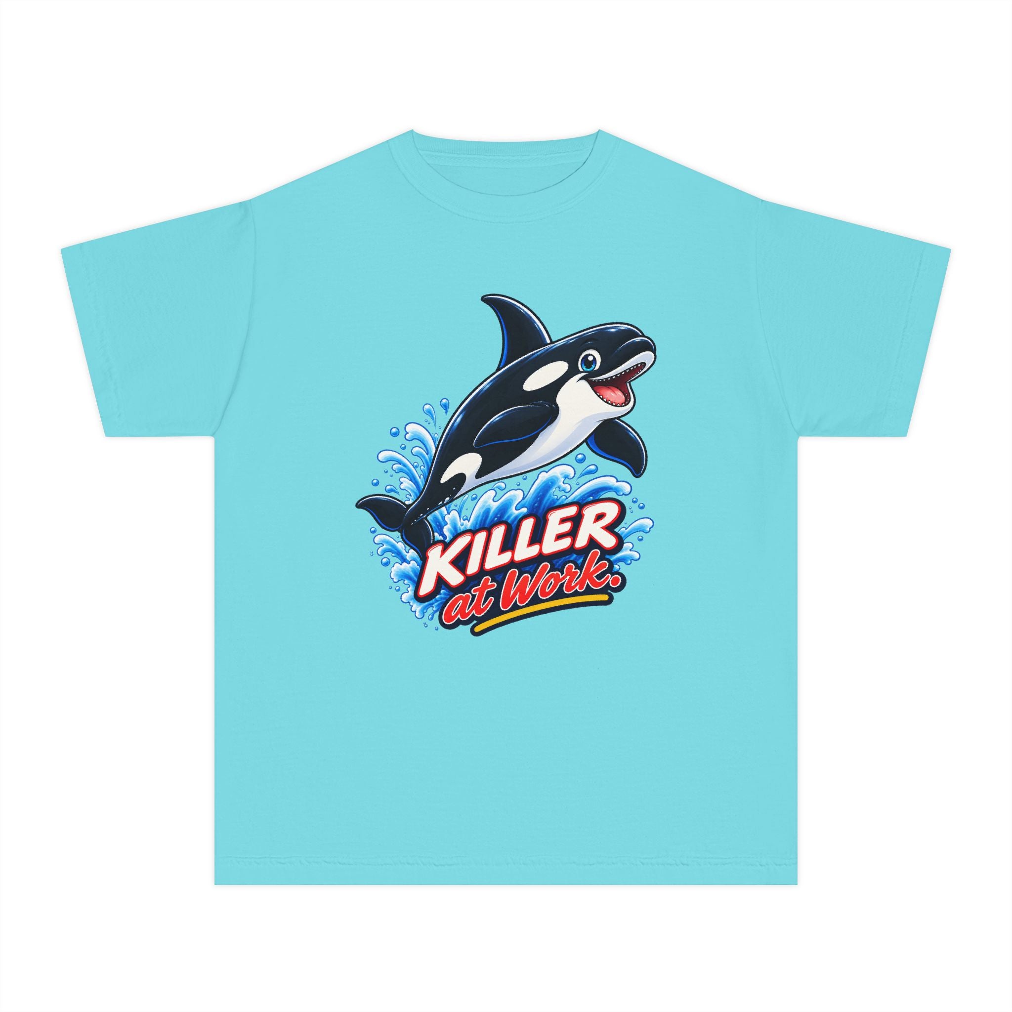 Youth Midweight Cotton Tee - Orca at Work