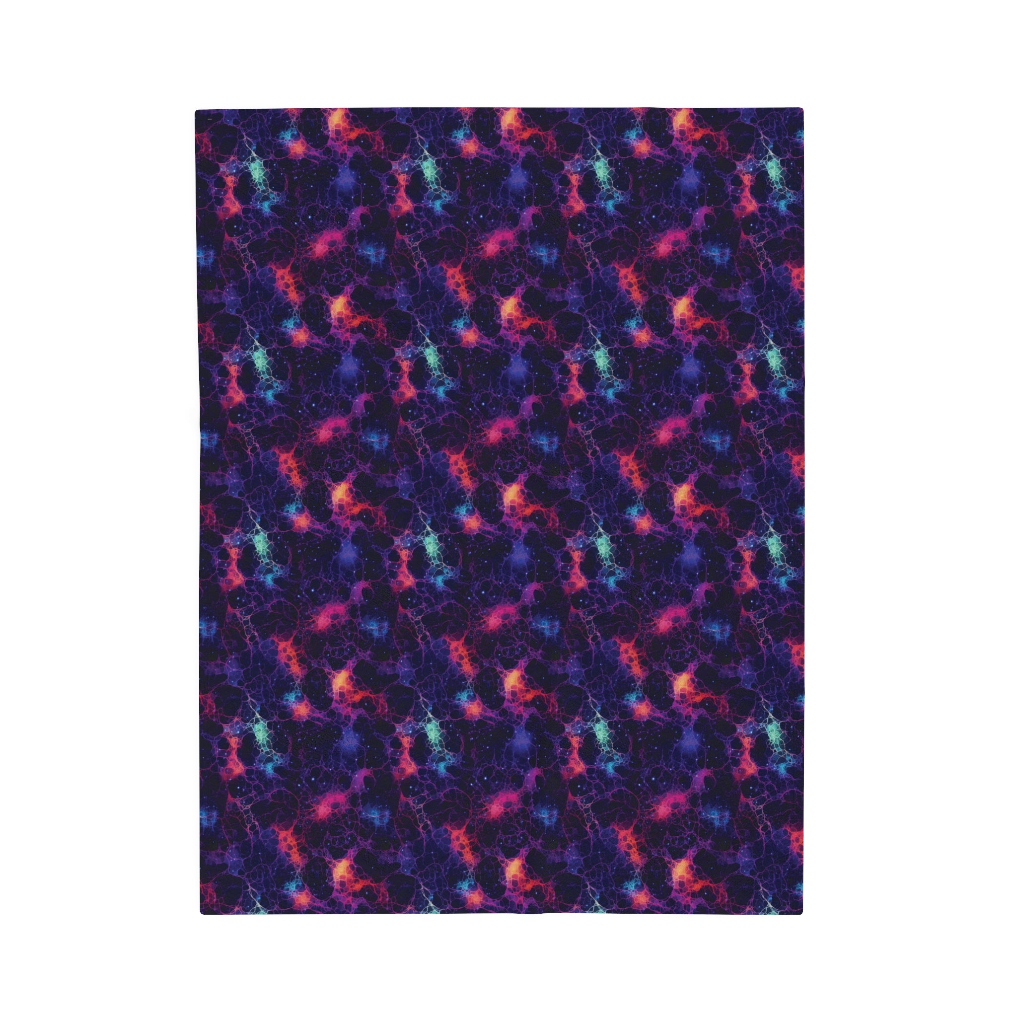 Velveteen Plush Blanket (AOP) - Fantasy Galaxies 08