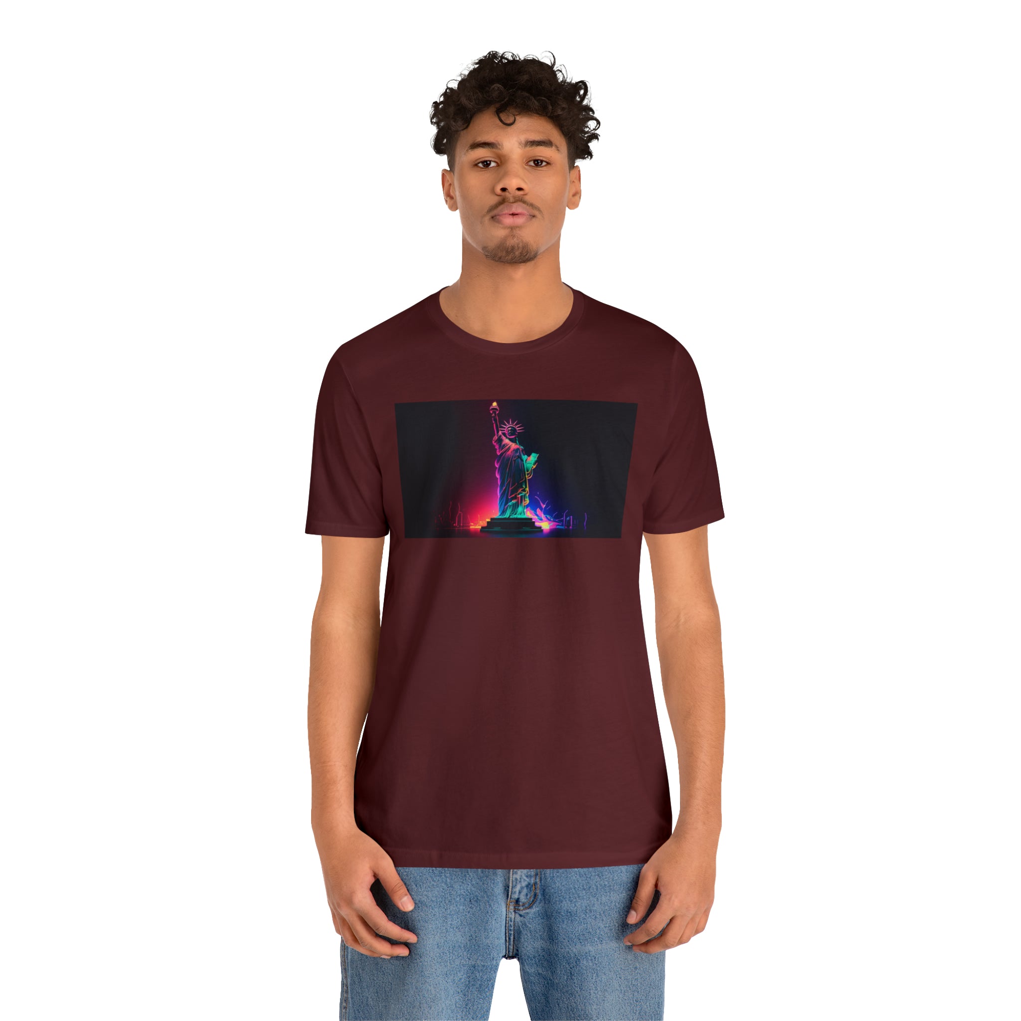 Unisex Jersey Short Sleeve Tee - Statue of Liberty, New York, USA