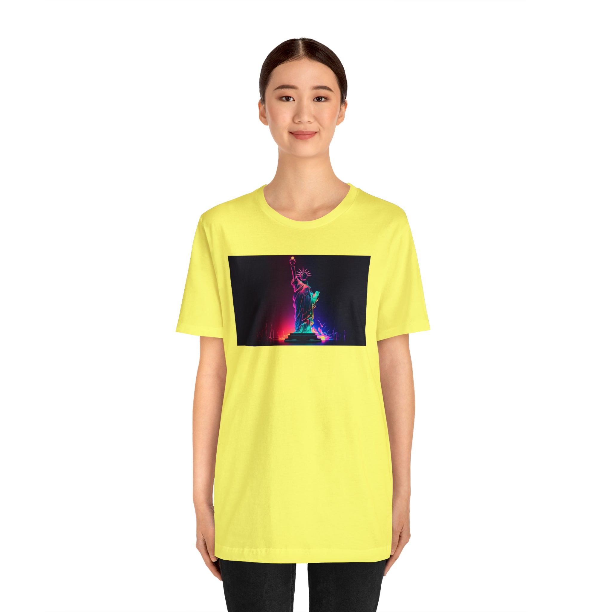Unisex Jersey Short Sleeve Tee - Statue of Liberty, New York, USA