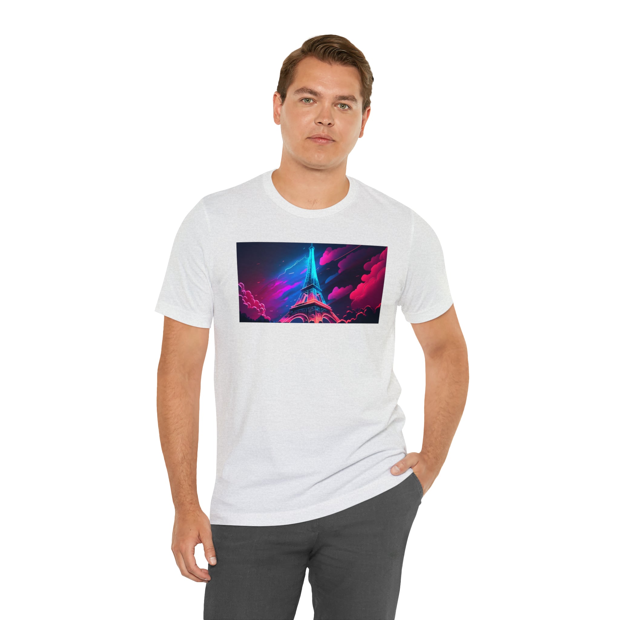 Unisex Jersey Short Sleeve Tee - Eiffel Tower, France