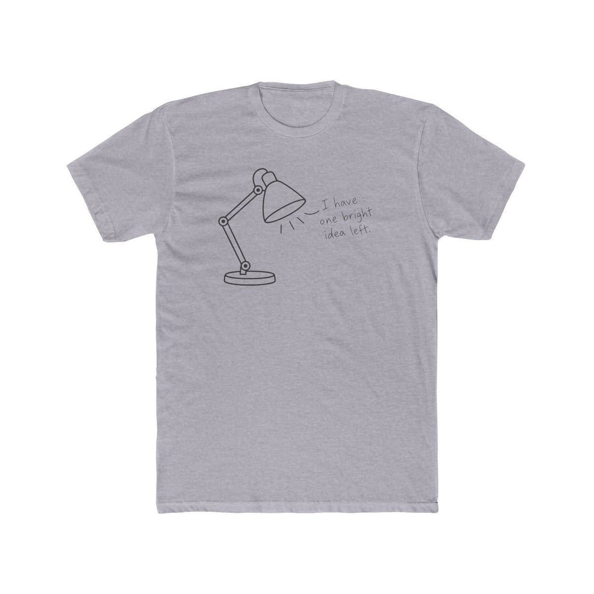 Men's Cotton Crew Tee - Objectively Speaking collection - Lamp, one last idea