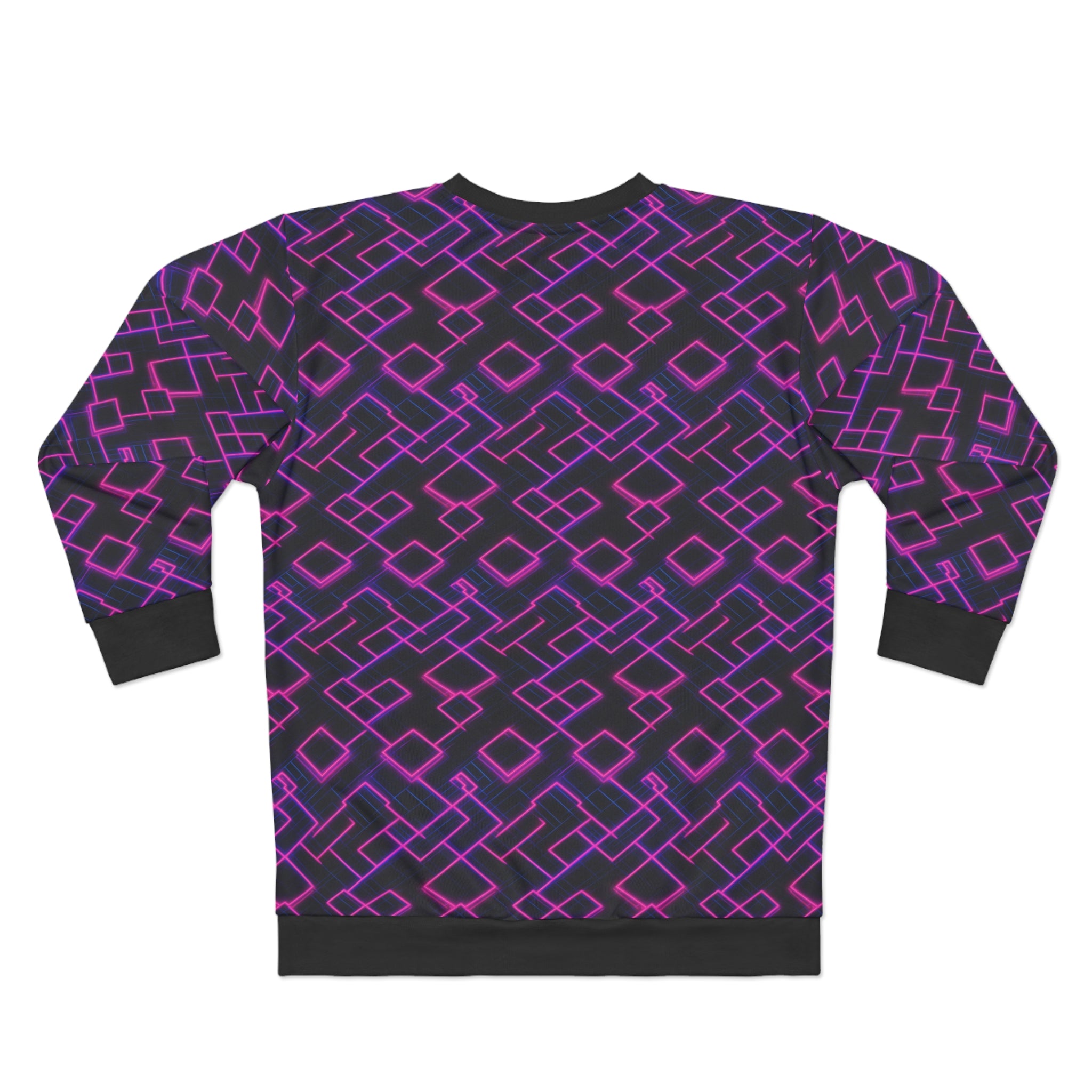 Unisex Sweatshirt (AOP) - Seamless Synthwave Designs 04