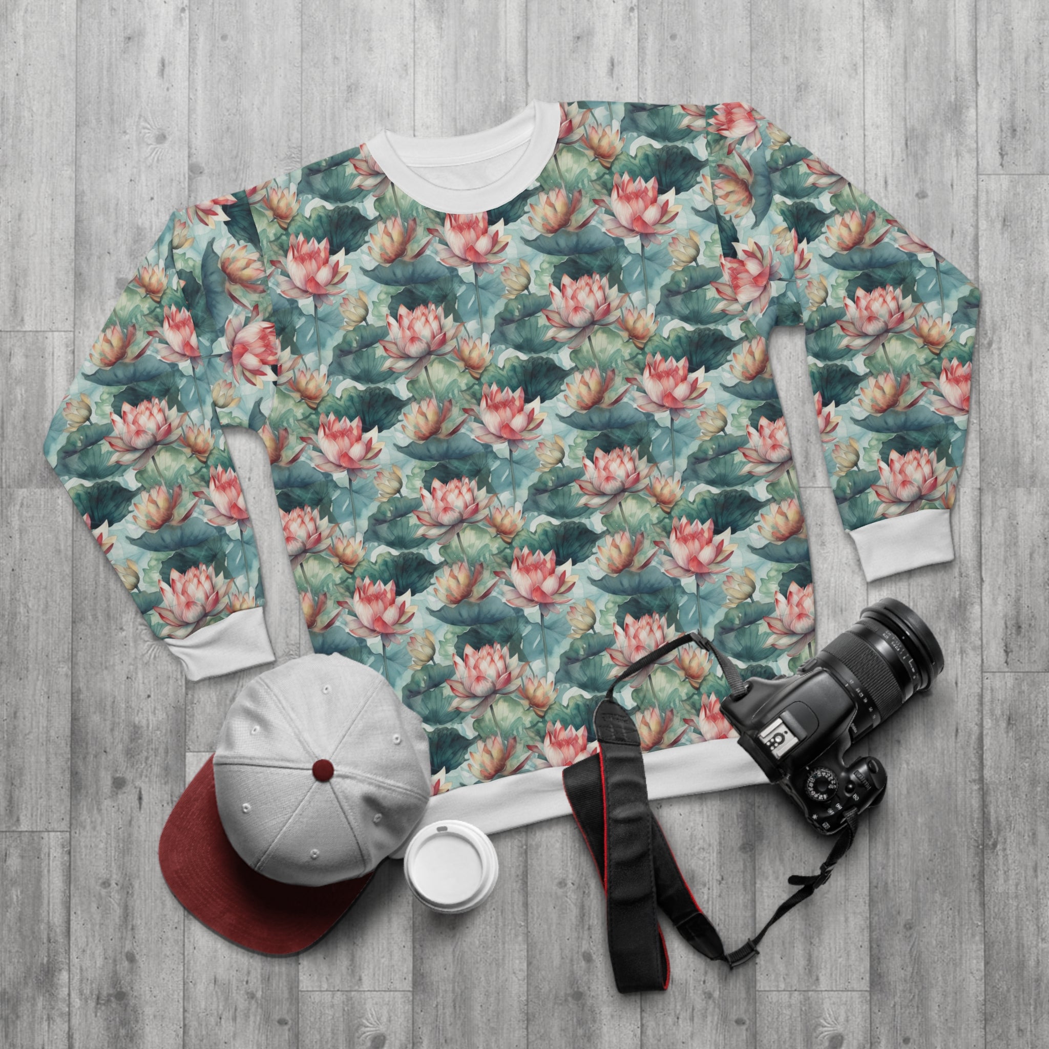 Unisex Sweatshirt (AOP) - Seamless Watercolor Designs 09