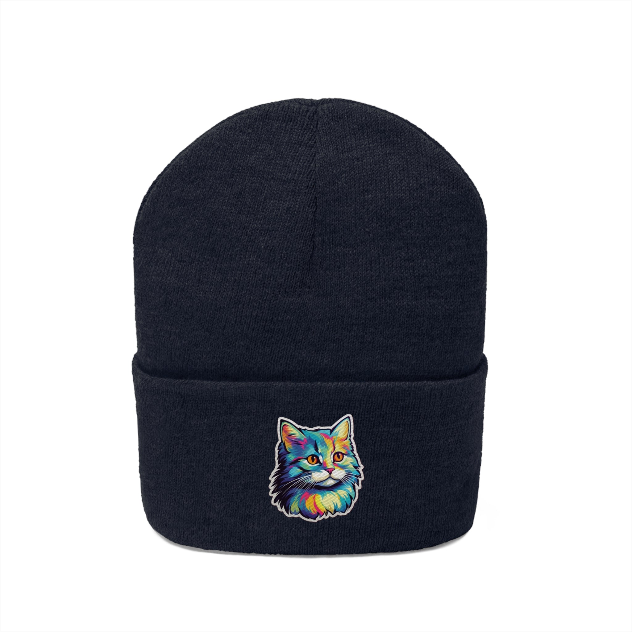 Knit Beanie - Kitten Pop Art 01