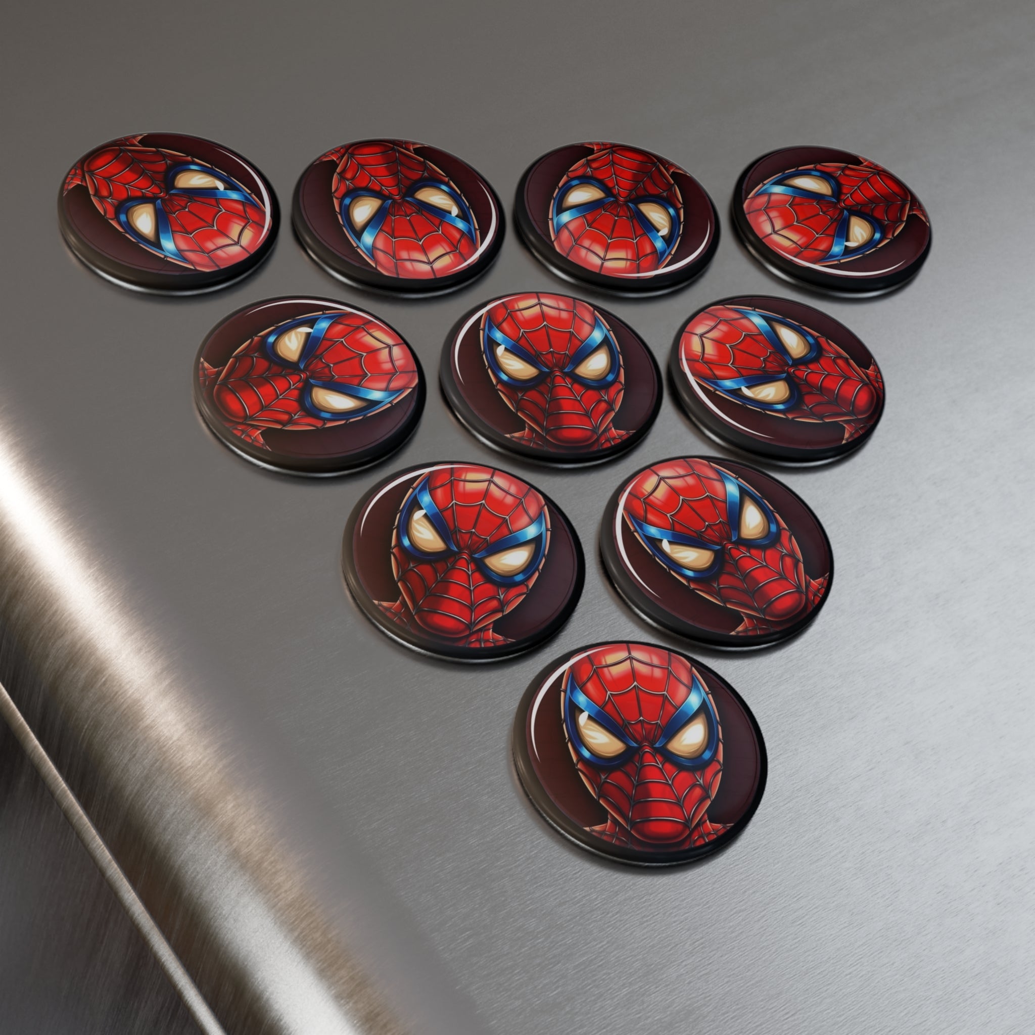 Button Magnet, Round (1 & 10 pcs) - Spider-Man 01
