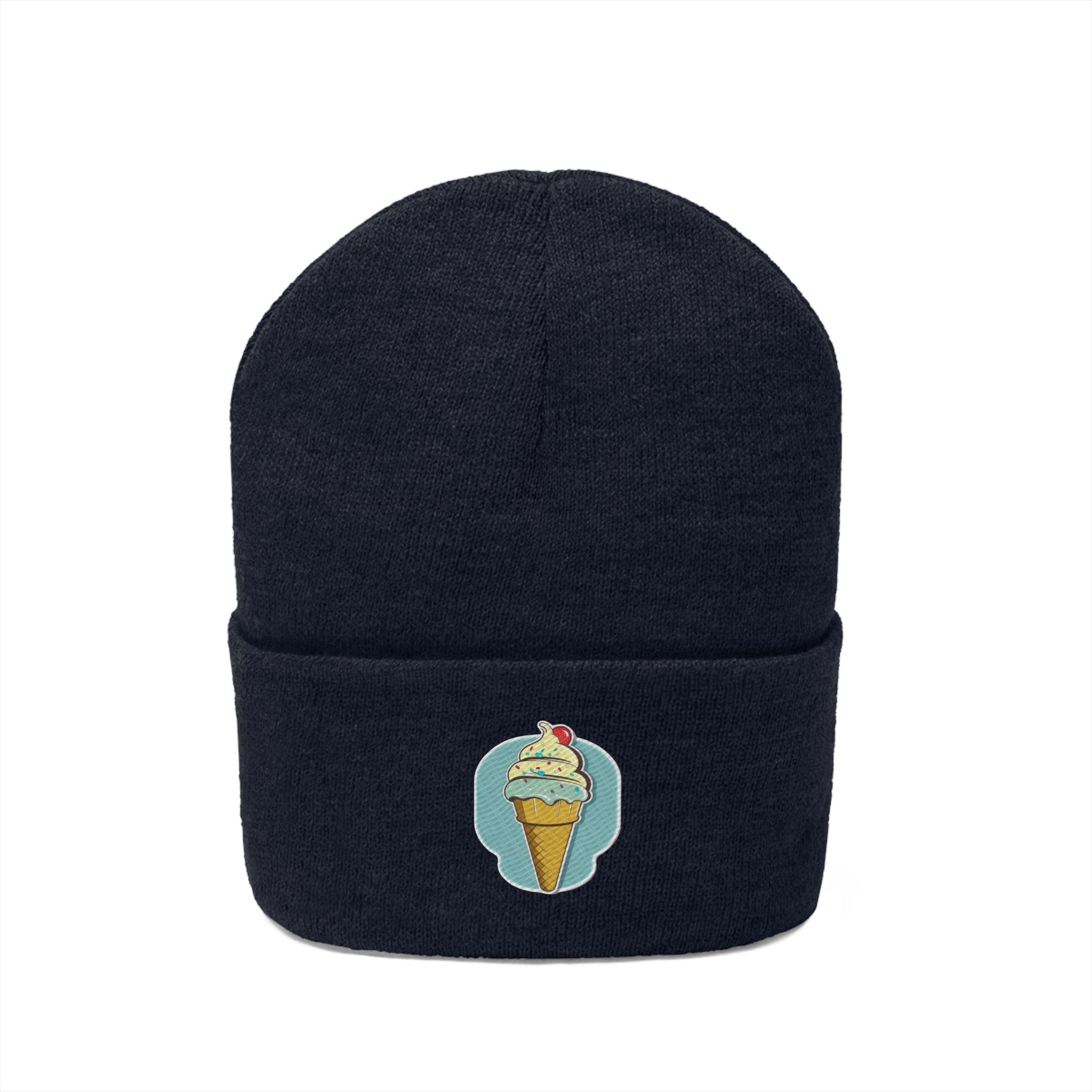 Knit Beanie - Ice-cream Pop Art 02